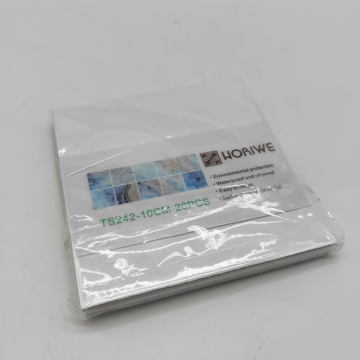 HORIWE Fliesenaufkleber Marmorierung Wandfliese Aufkleber 20 Stück Fliesensticker Fliesen Folie Selbstklebende Tapete Wasserdicht Wandaufkleber für Küche, Schrank, Möbel, Tisch