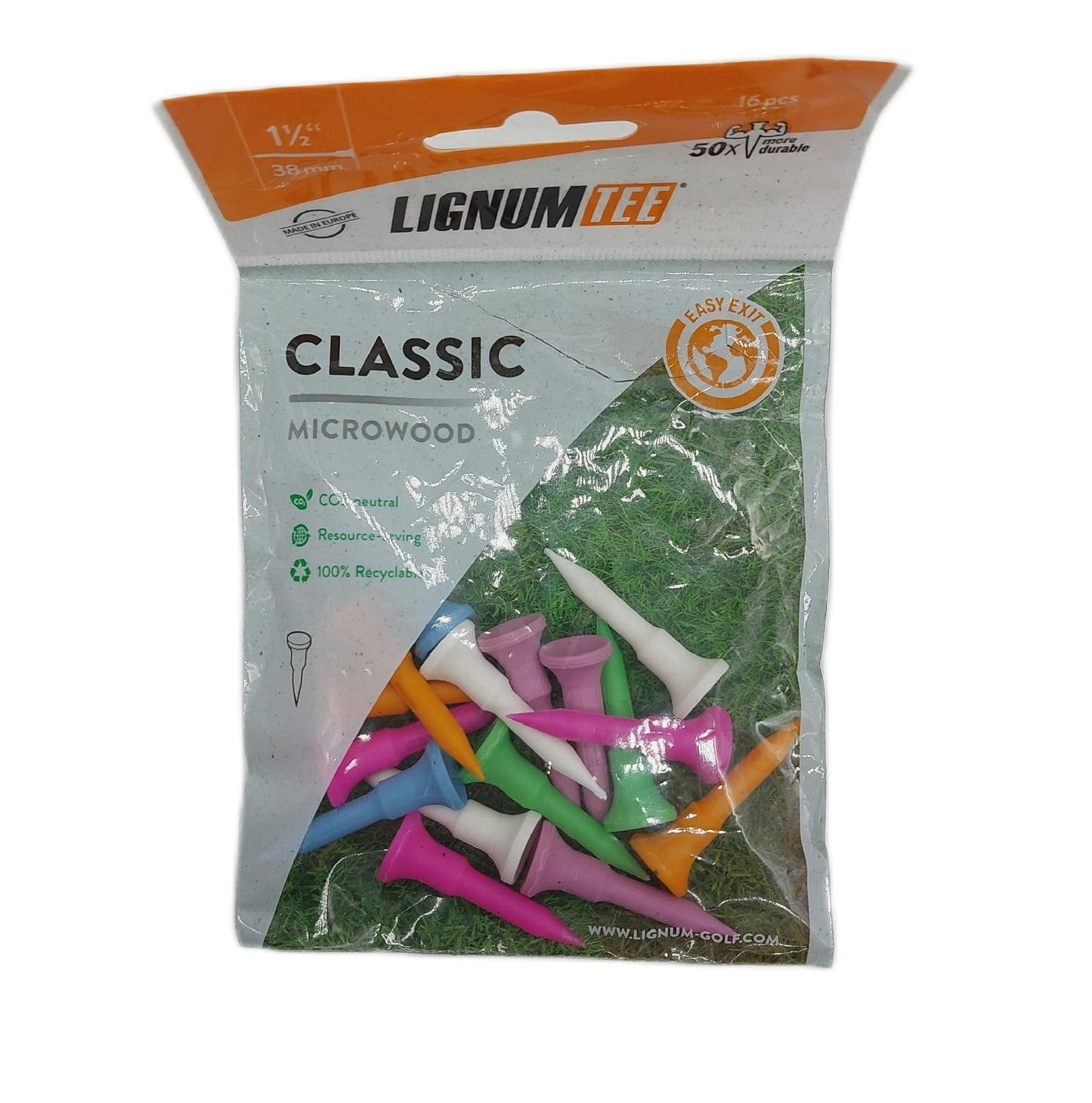 LIGNUM T Shirts Bekleidung 38MM Pack 16 Golf Freizeit Unisex Neon Mix