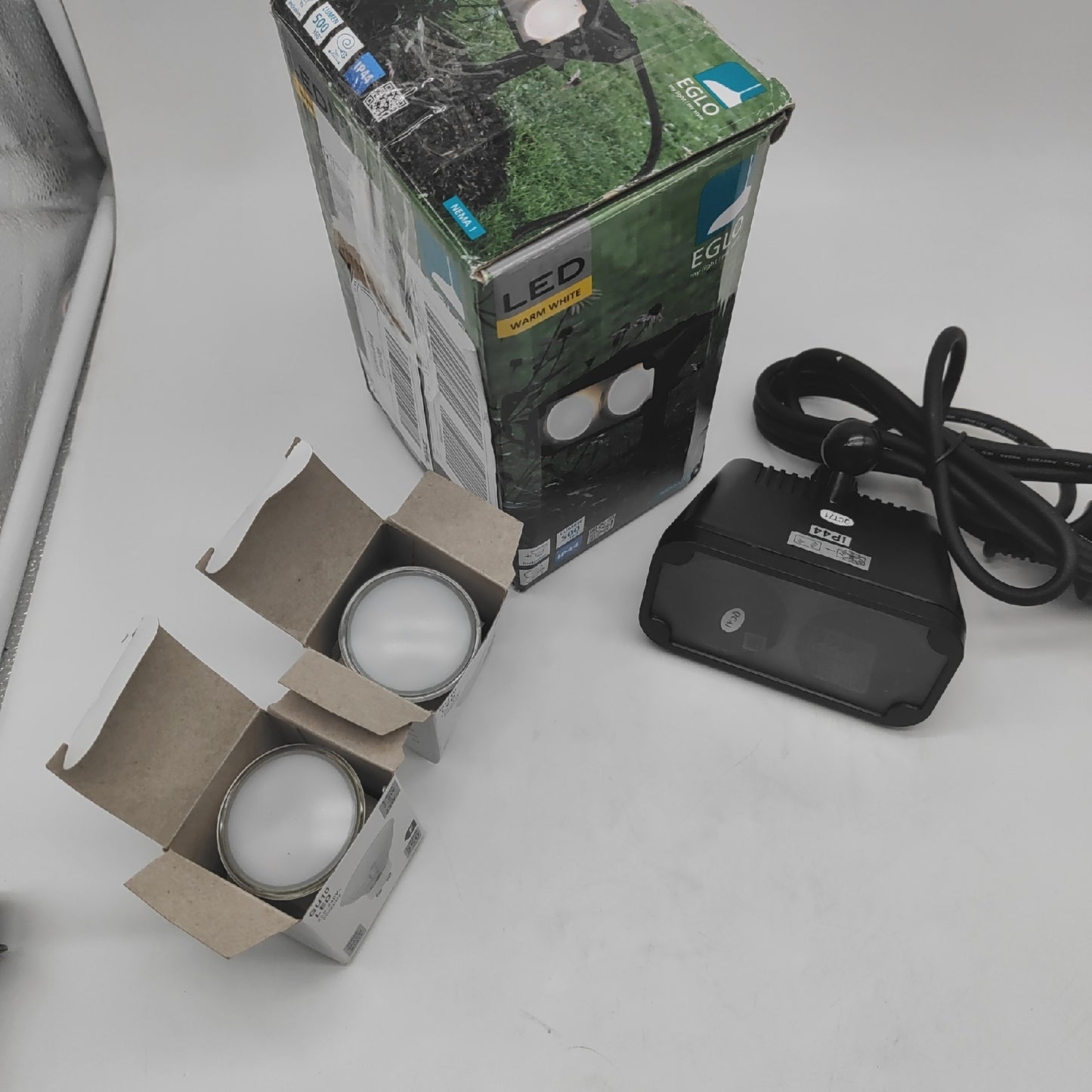 EGLO Erdspießstrahler Auß Leuchte Bodenspießlampe Outdoor 2 Flamm