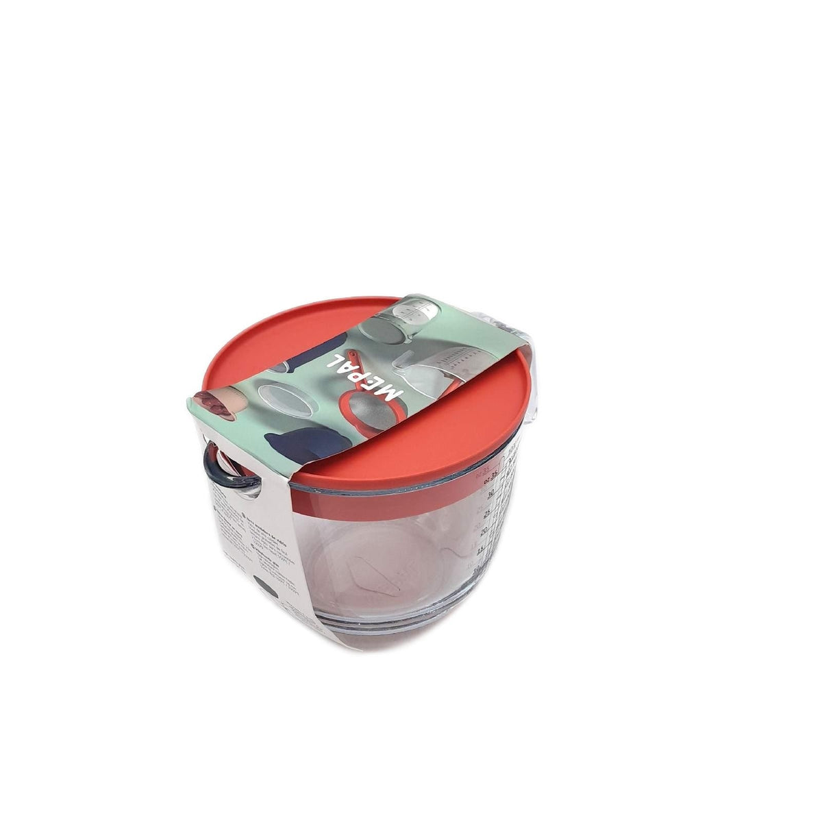 Mepal Glas Messbecher Chef it 1 Liter mit Deckel Coral leicht ablesbar