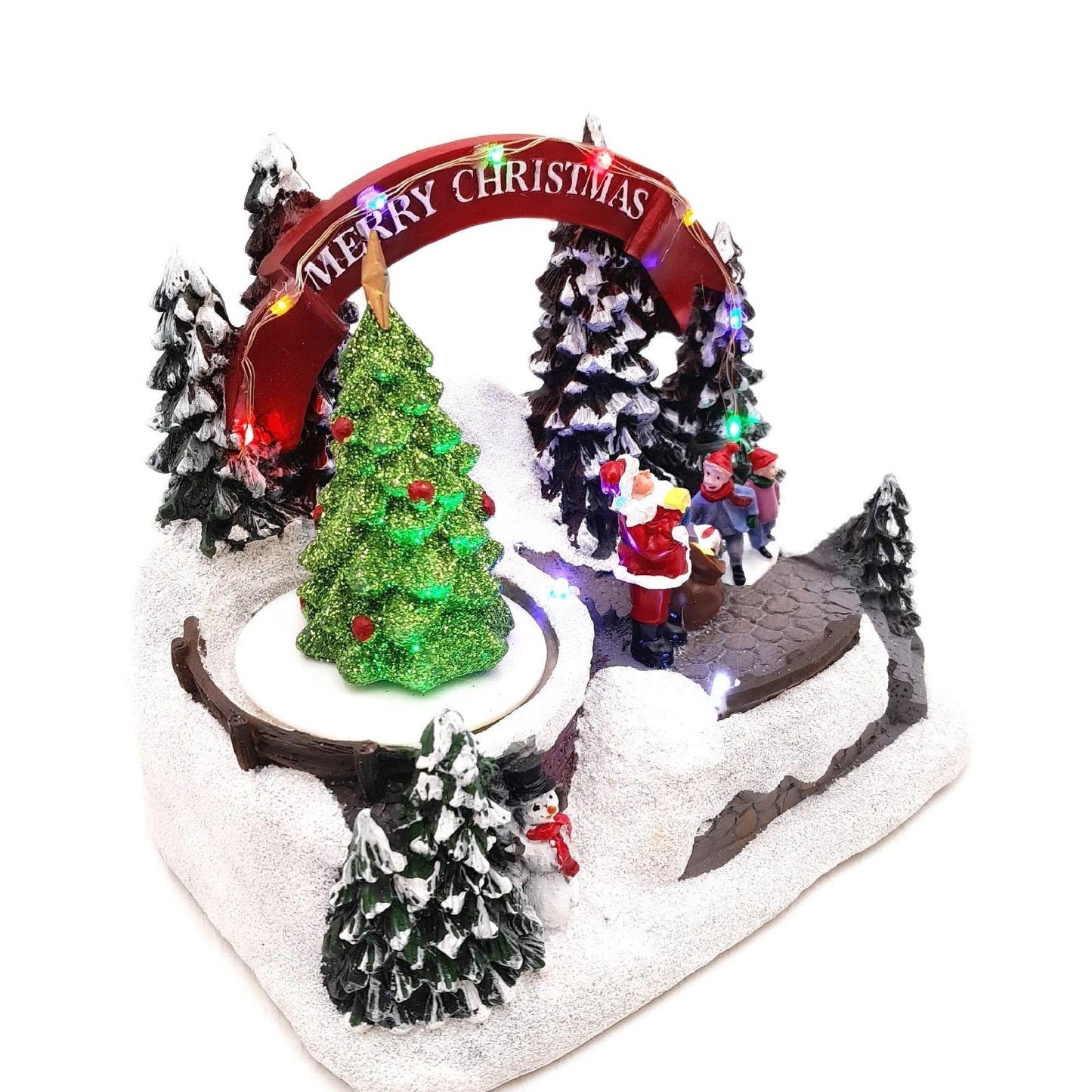 Konstsmide LED Szenerie Weihnachtsdekoration Santa Kinder Musik auswählbare Energiefunktion