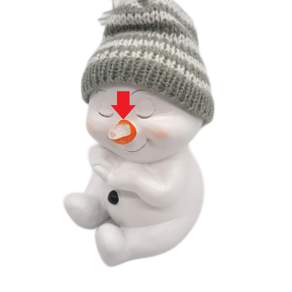 khevga Weihnachtsdeko Deko-Figuren Schneemann grau im 4er Maße - Unvollständig
