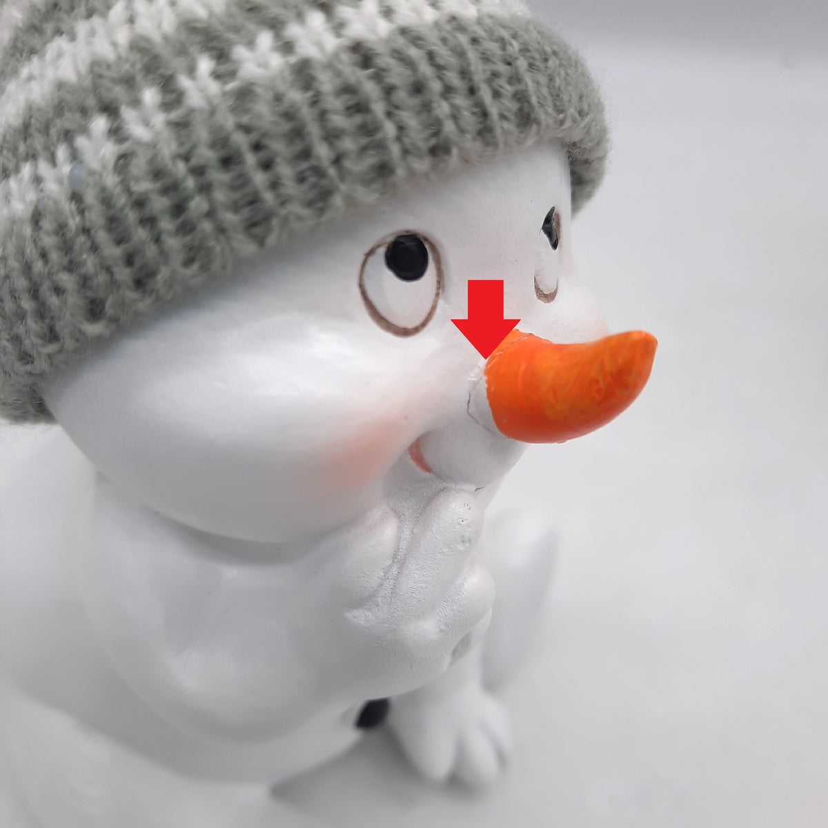 khevga Weihnachtsdeko Deko-Figuren Schneemann grau im 4er Maße - Unvollständig
