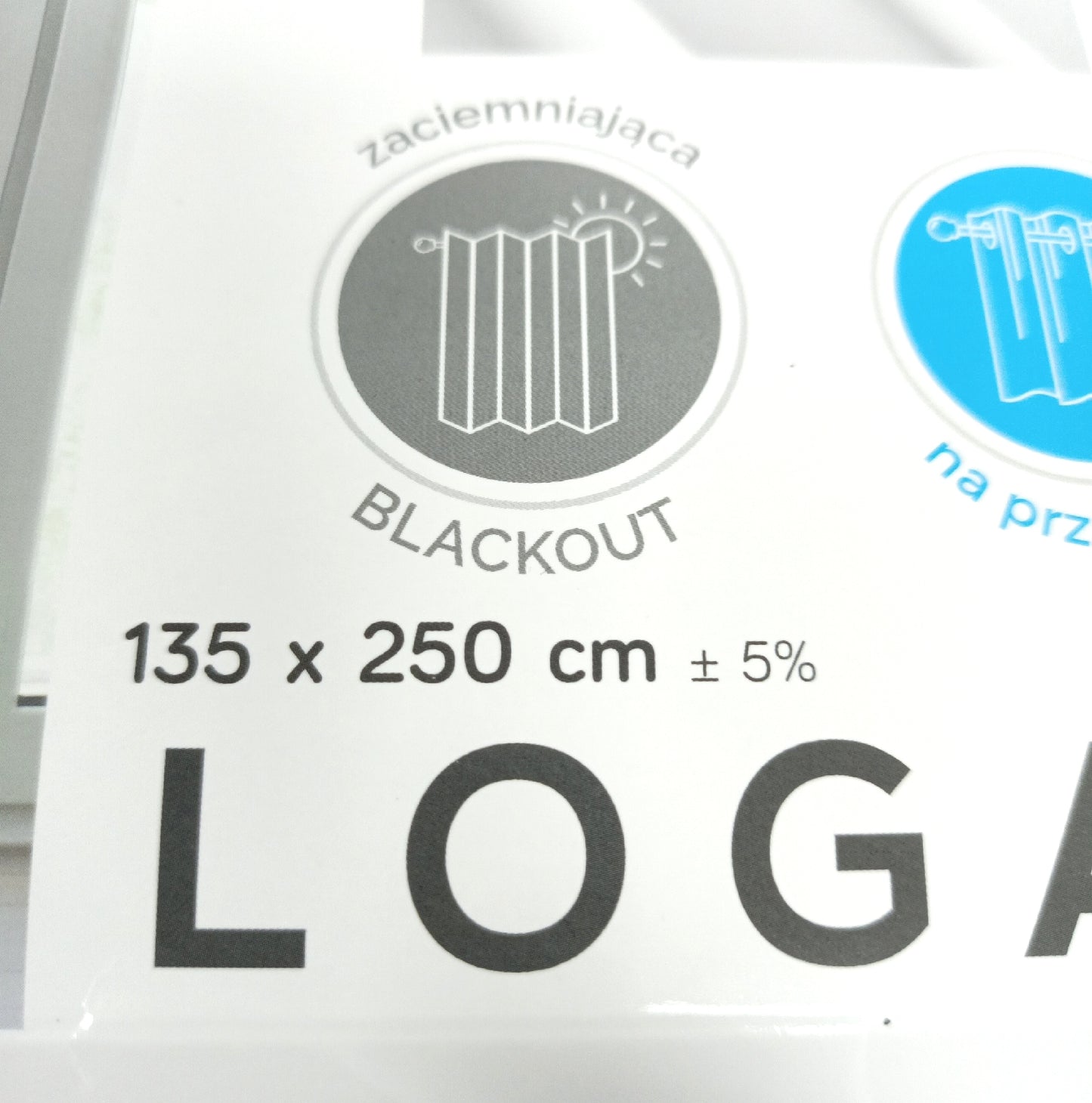 Eurofirany Vorhang Gardinen Stoff Logan Blickdicht Blackout Verdunkelung