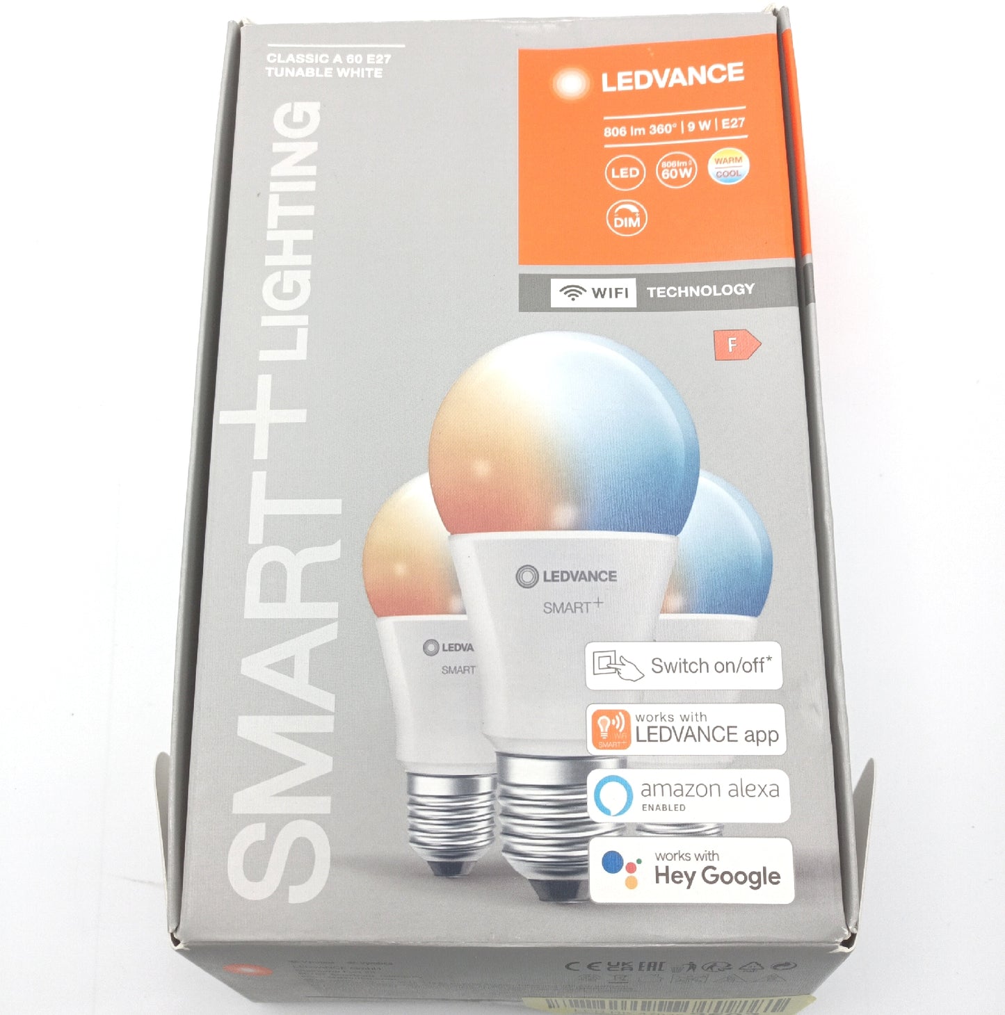 LEDVANCE LED Lampe Beleuchtung Smarte LED Lampe WiFi Technologie Sockel E27 Dimmbar Lichtfarbe Energieeffizient