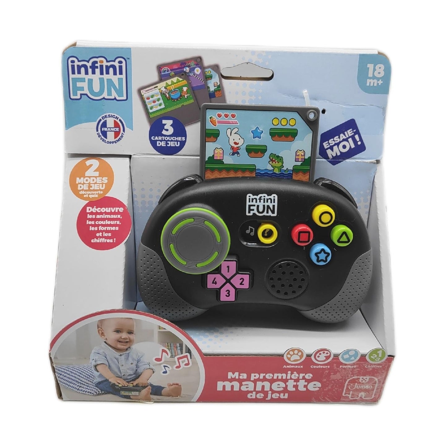 Infini Fun Joystick Spielzeug Videospiele Mein erster Joystick Anregungspaß für Kinder