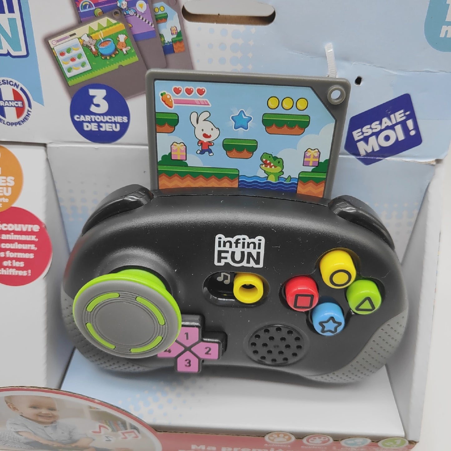 Infini Fun Joystick Spielzeug Videospiele Mein erster Joystick Anregungspaß für Kinder