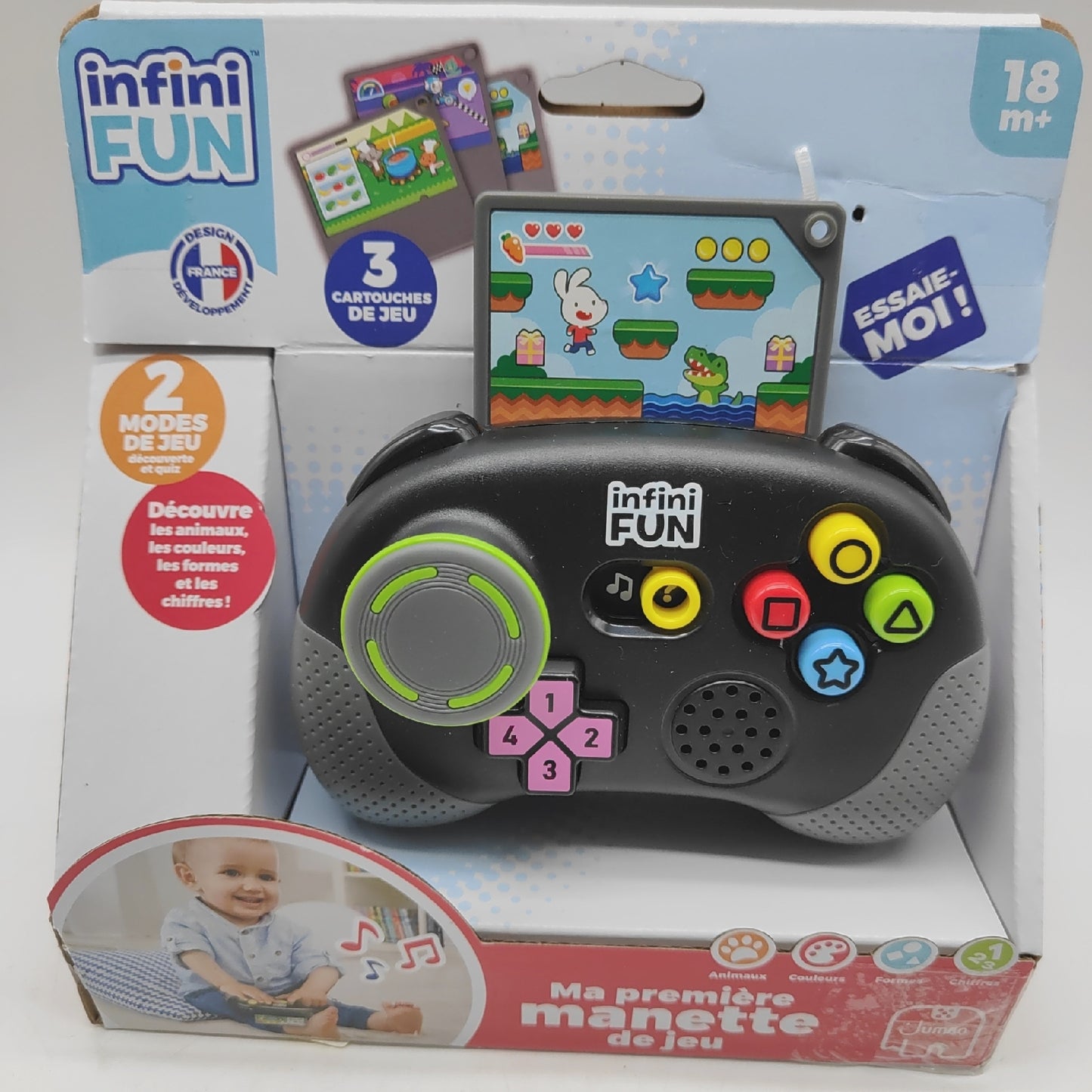 Infini Fun Joystick Spielzeug Videospiele Mein erster Joystick Anregungspaß für Kinder