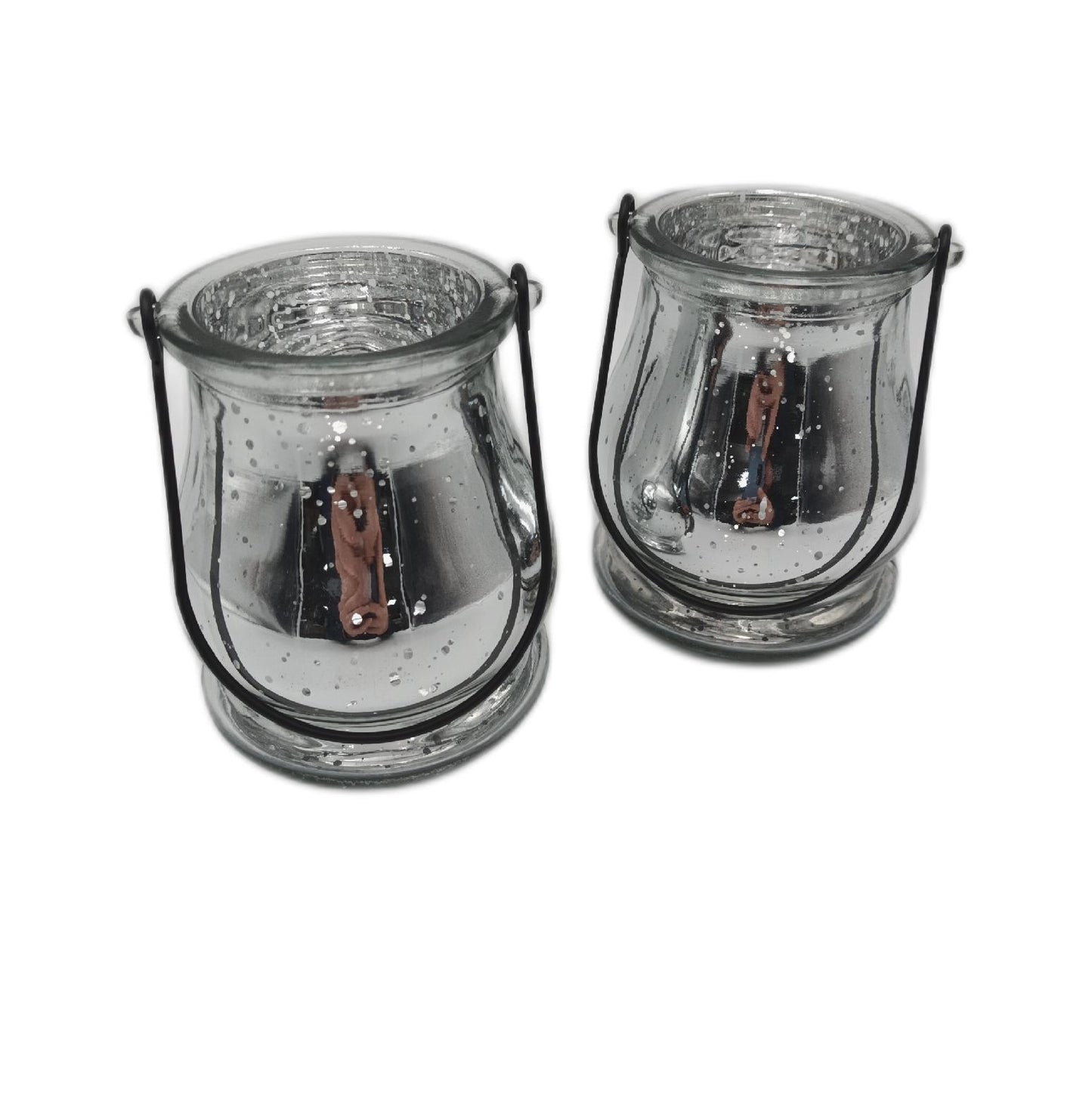 Relaxdays Windlicht Set Glas Henkel zum Aufhängen innen außen Garten Deko Ambiente Beleuchtung