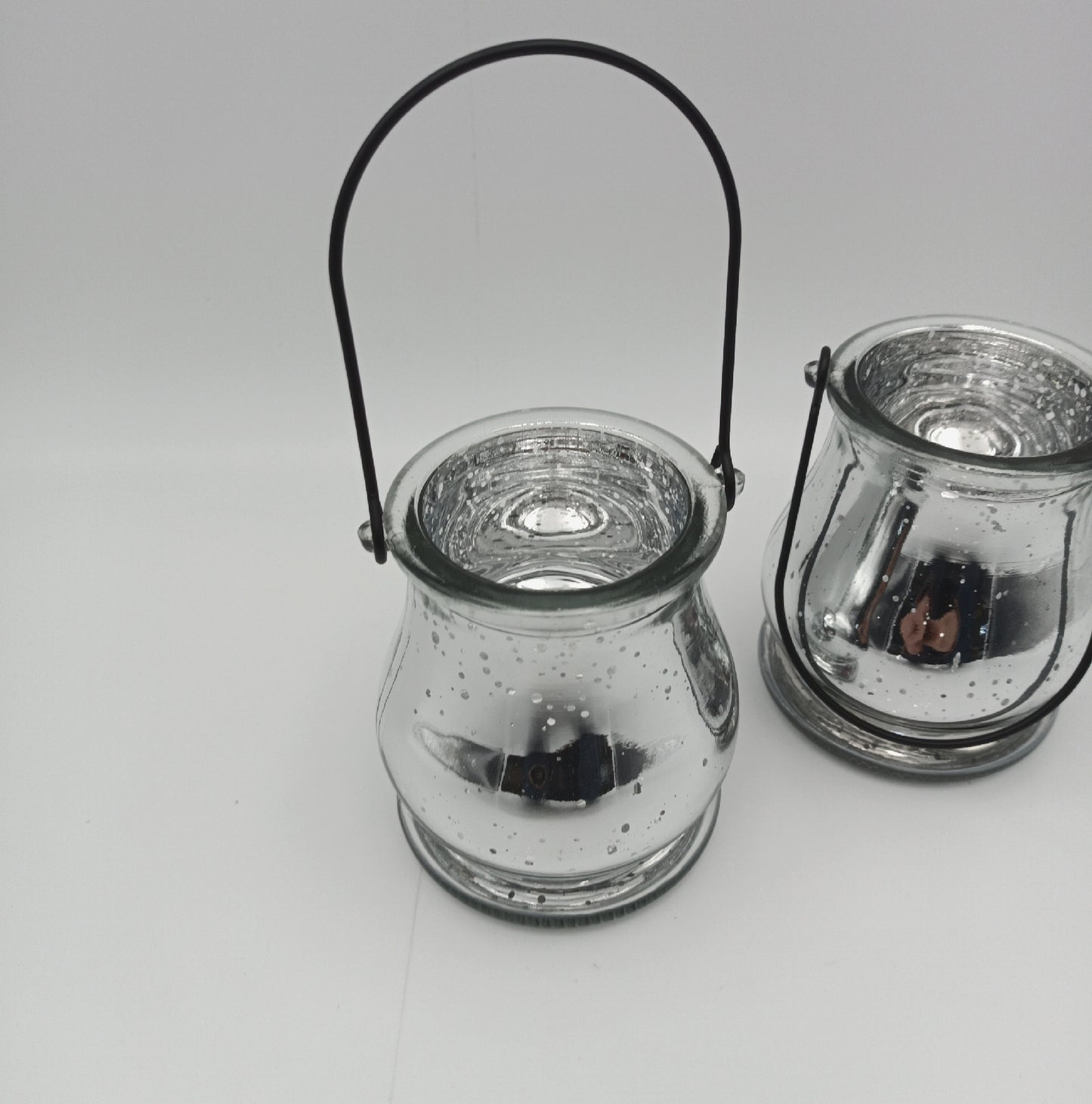 Relaxdays Windlicht Set Glas Henkel zum Aufhängen innen außen Garten Deko Ambiente Beleuchtung