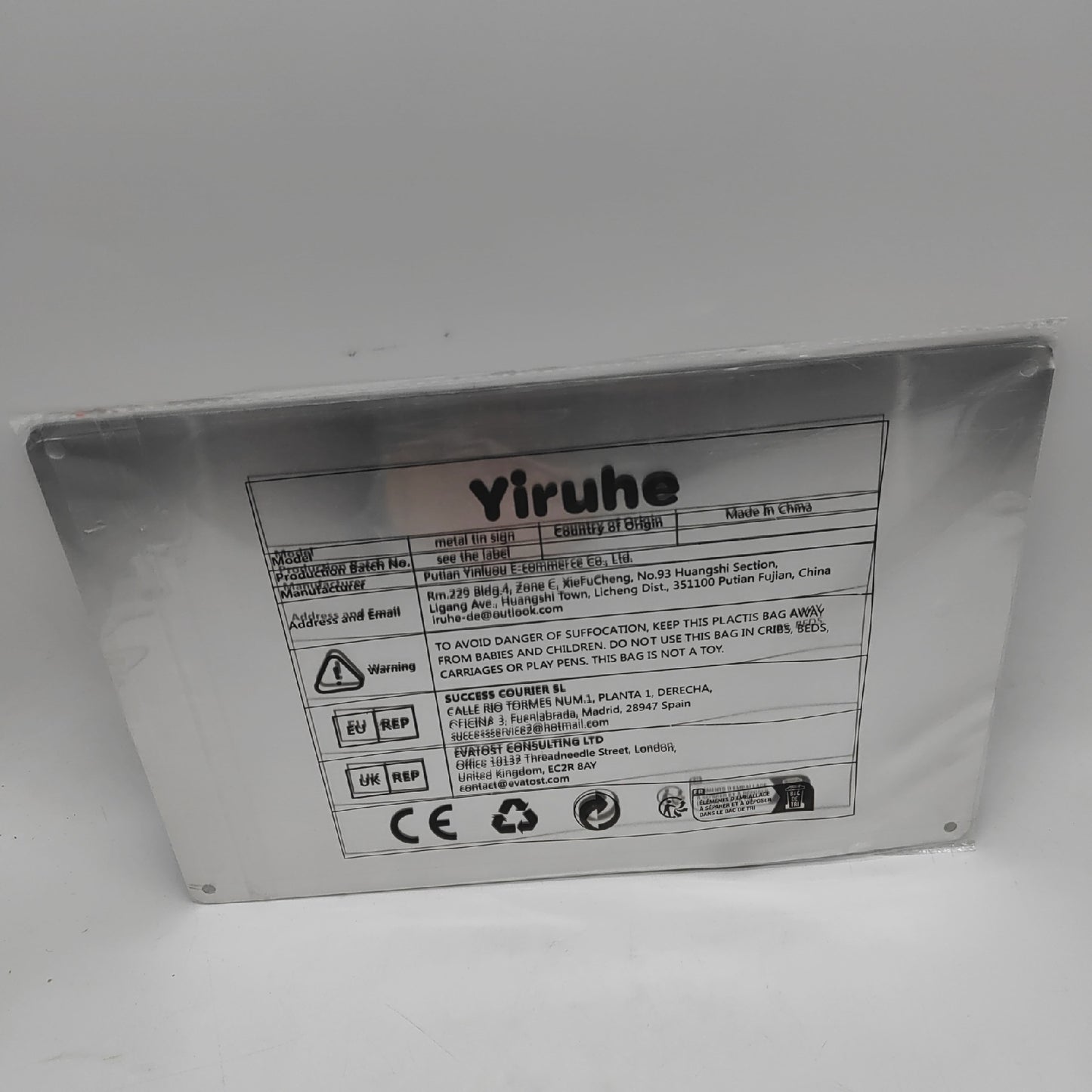 Paketebox Schild Verpackung Zubehör 20cm x 30cm Paktete Bitte Einlegen Hinweis