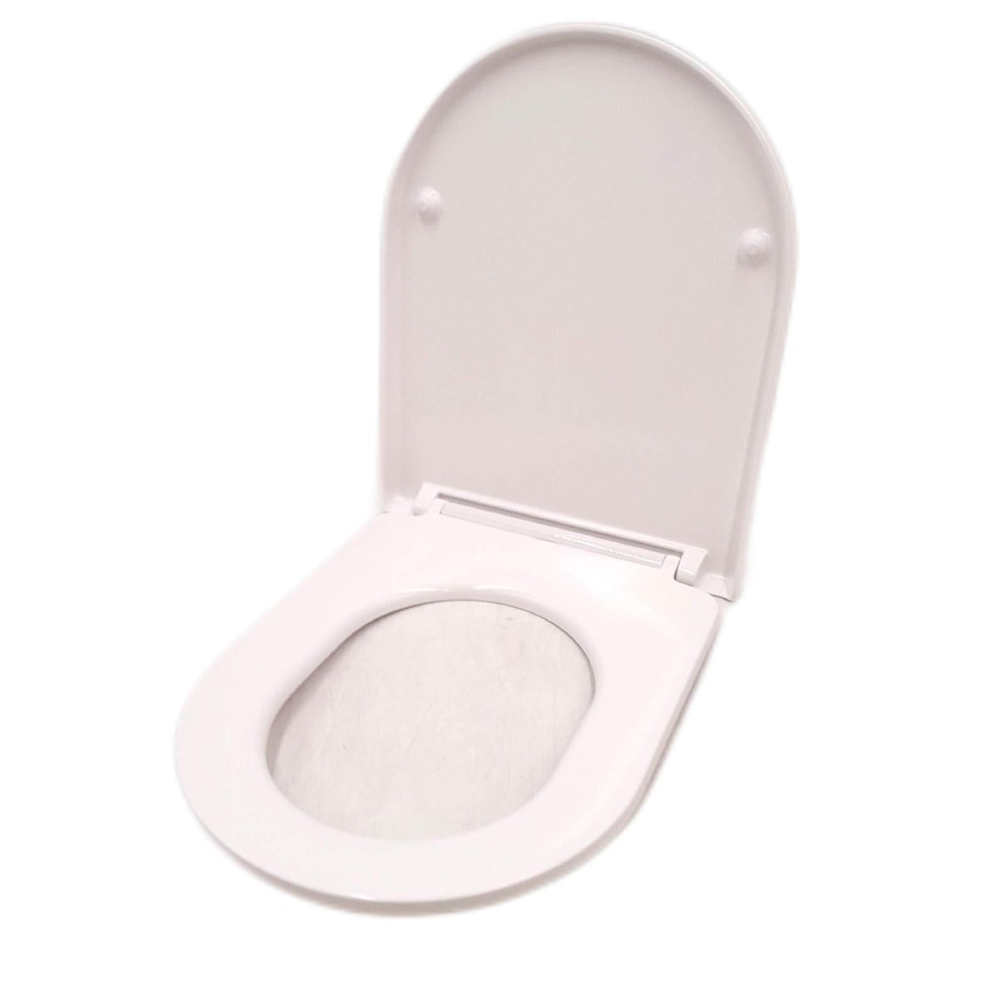 Angel Shield Toilettendeckel Badzubehör Absenkautomatik D Form Weiß Urea