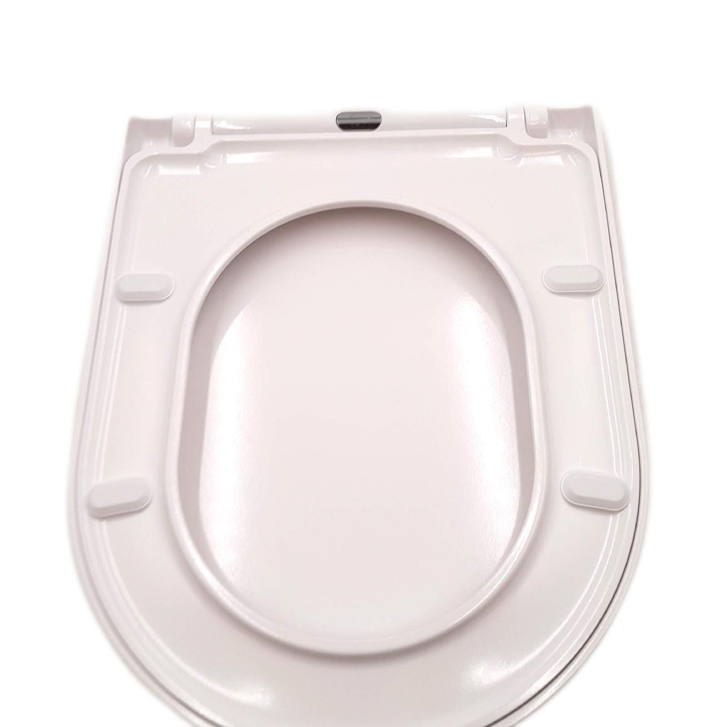Angel Shield Toilettendeckel Badzubehör Absenkautomatik D Form Weiß Urea