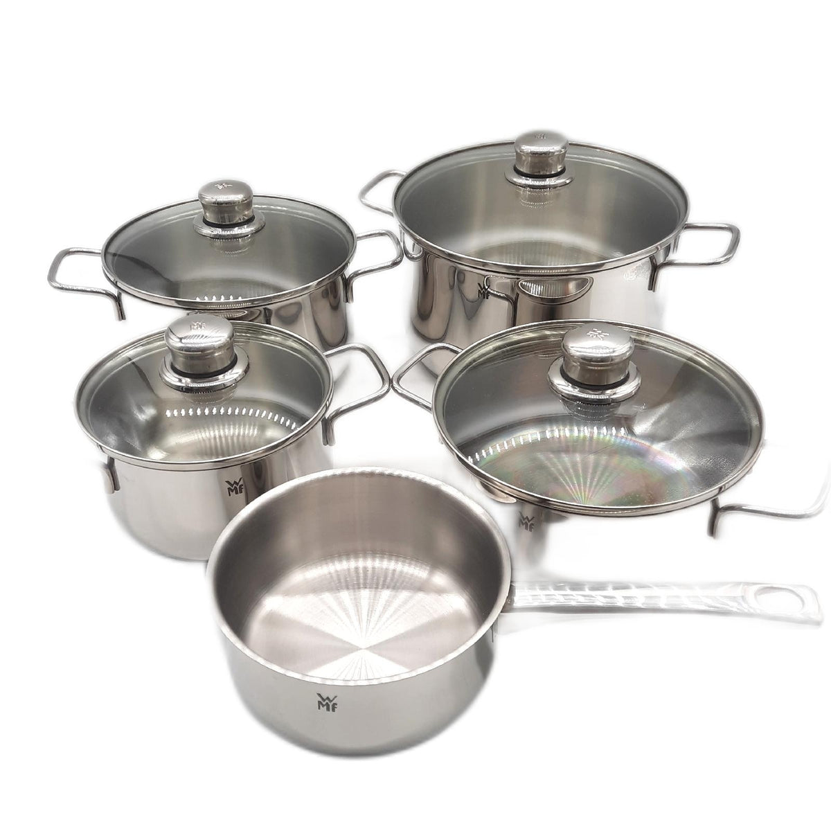 WMF Diadem Plus Topfset Induktion 5 teilig Kochgeschirr mit Glasdeckel Edelstahl