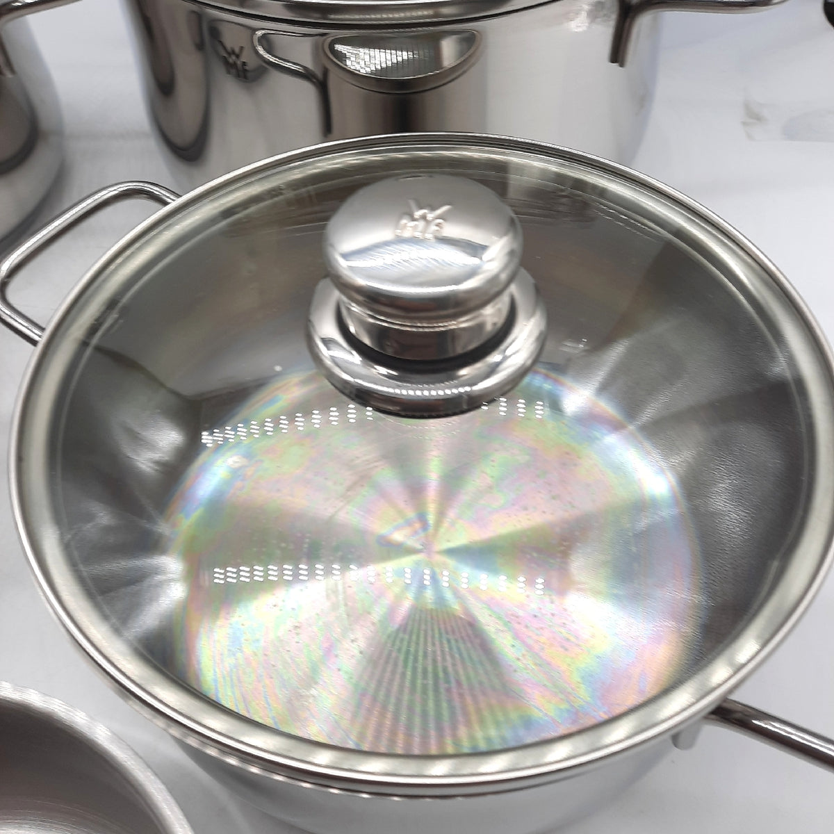 WMF Diadem Plus Topfset Induktion 5 teilig Kochgeschirr mit Glasdeckel Edelstahl