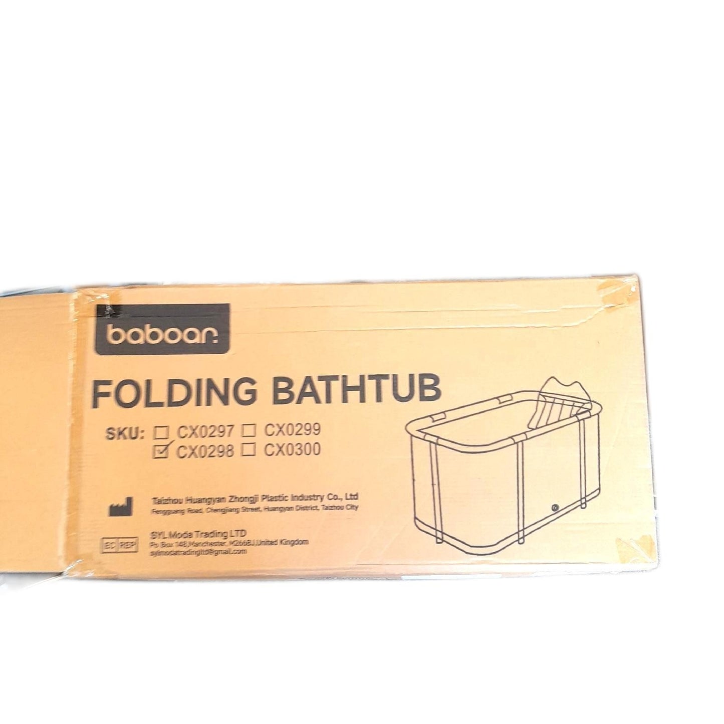 Warmiehomy Badewanne Badartikel 120X50X55cm Klappbar F