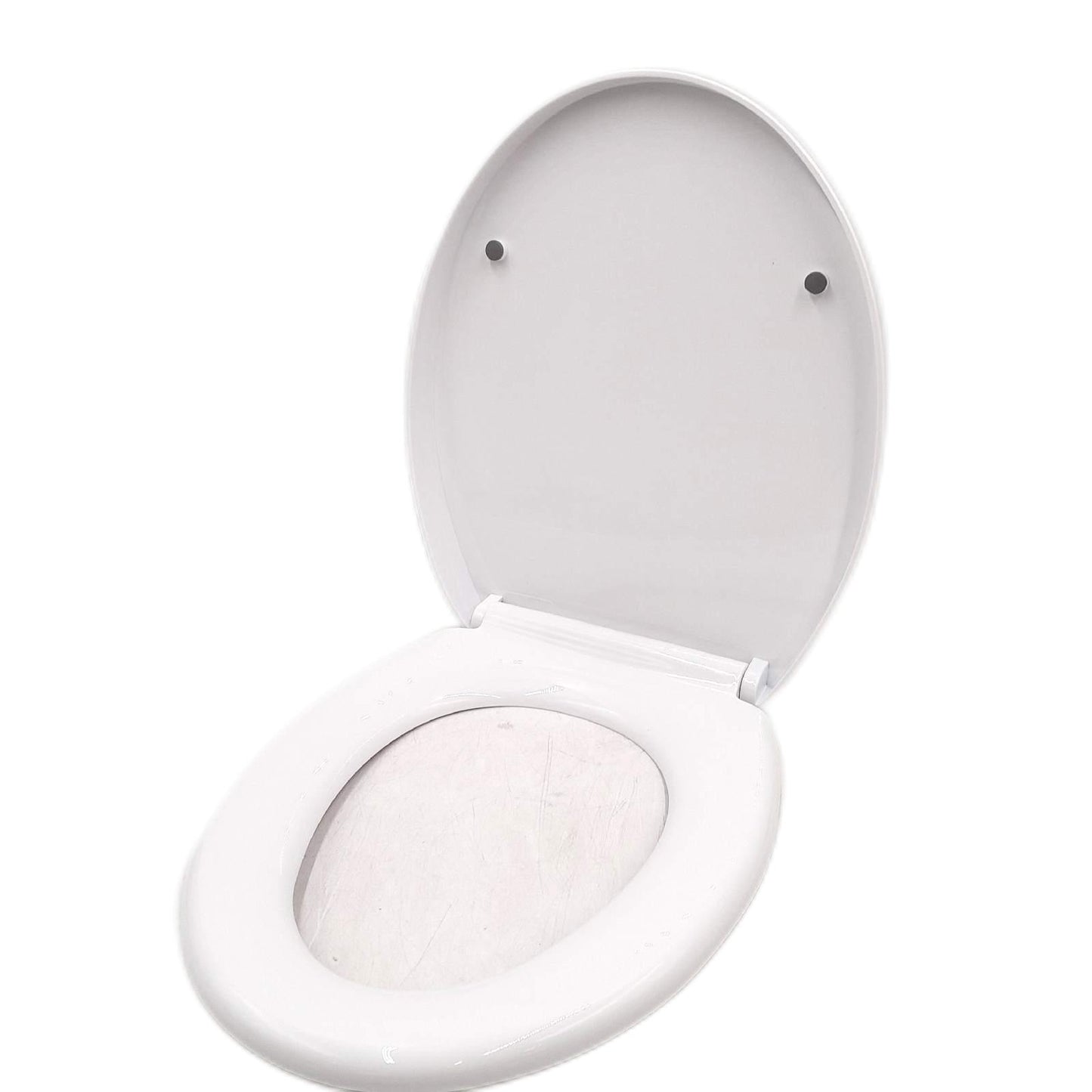 CUQOO Ovaler WC-Sitz mit Dämpfungsfunktion â Freistehender Toilettensitz