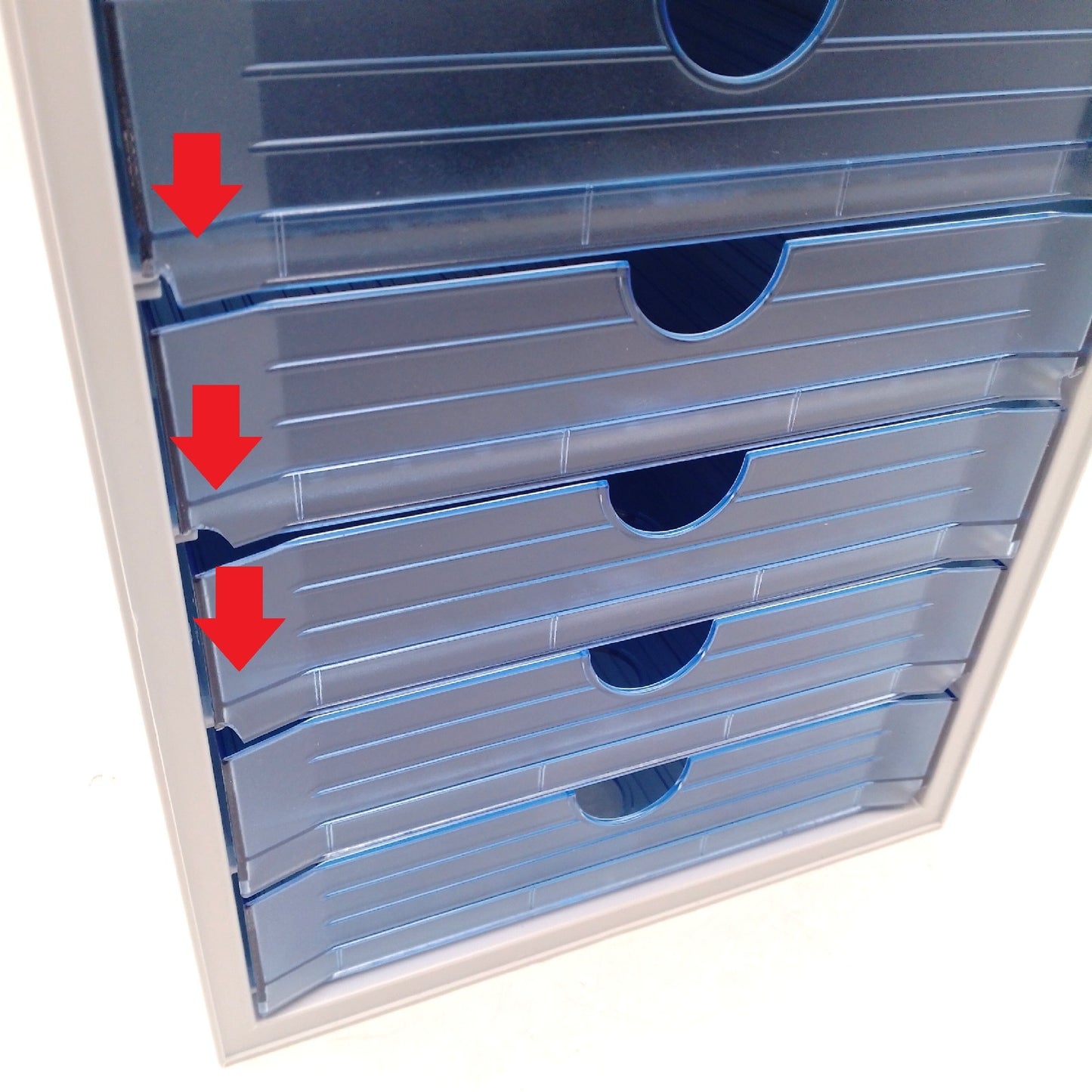 HAN Schubladenbox Aufbewahrung Büro Möbel Systembox 5 Schubladen Ordnungssystem