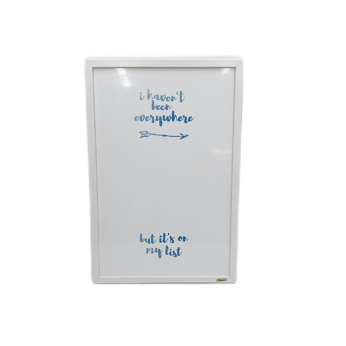 Bi Office Tableau Blanc Polygon Montgolfière "Wir reisen nicht, um dem Leben zu entfliehen, sondern