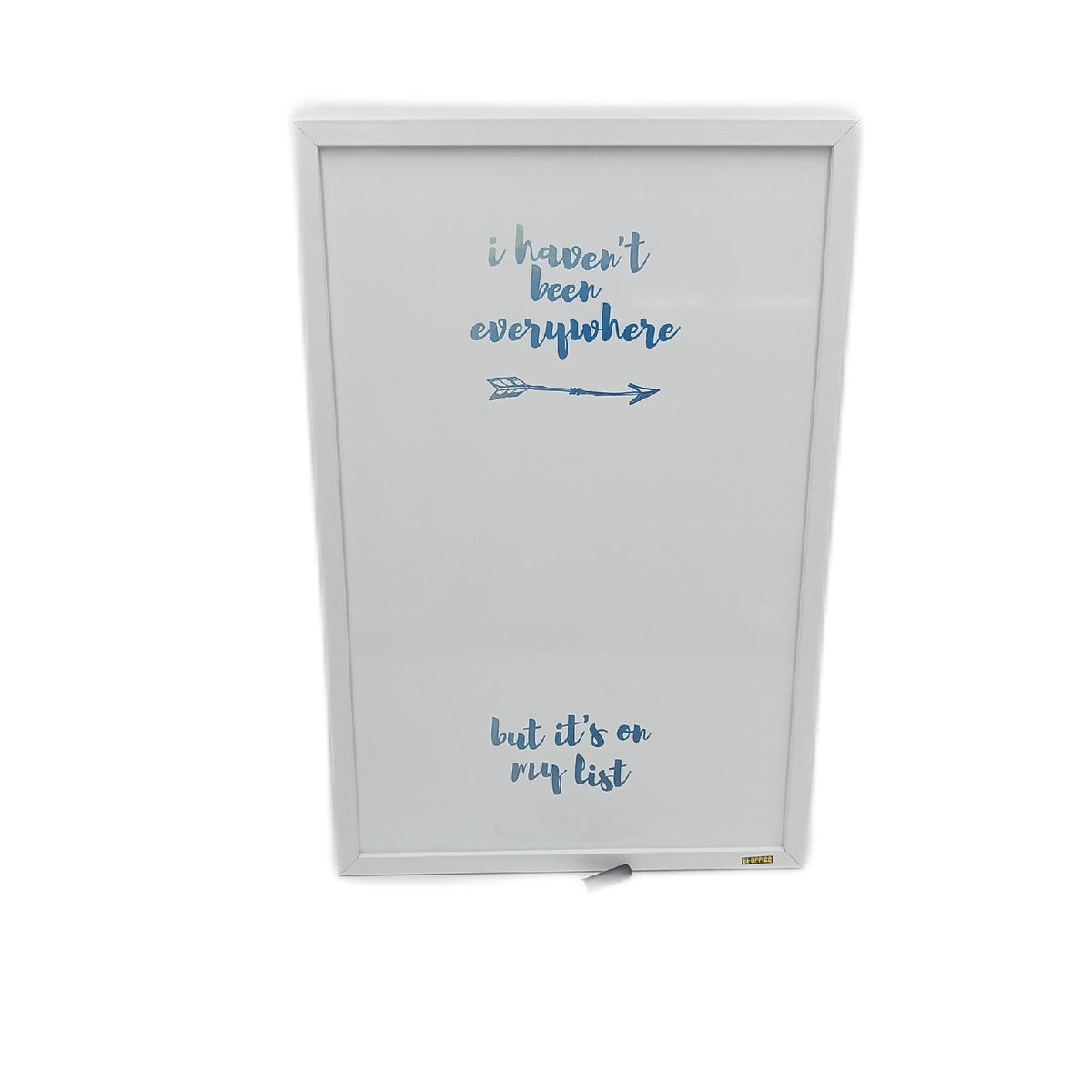 Bi Office Tableau Blanc Polygon Montgolfière "Wir reisen nicht, um dem Leben zu entfliehen, sondern