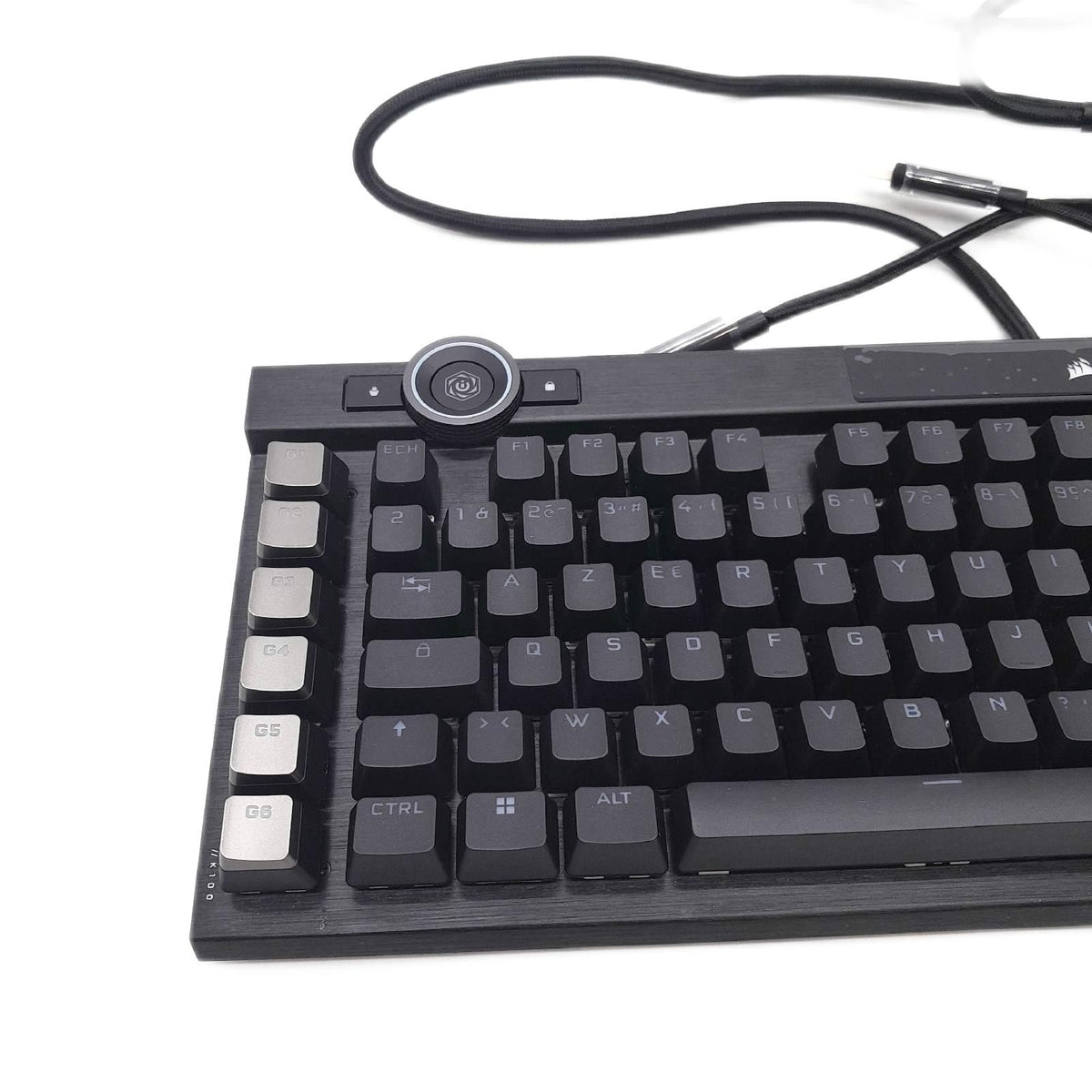 Corsair K100 RGB Mechanische Gaming Tastatur Mechanische Switches Cherry MX Französisches Layout