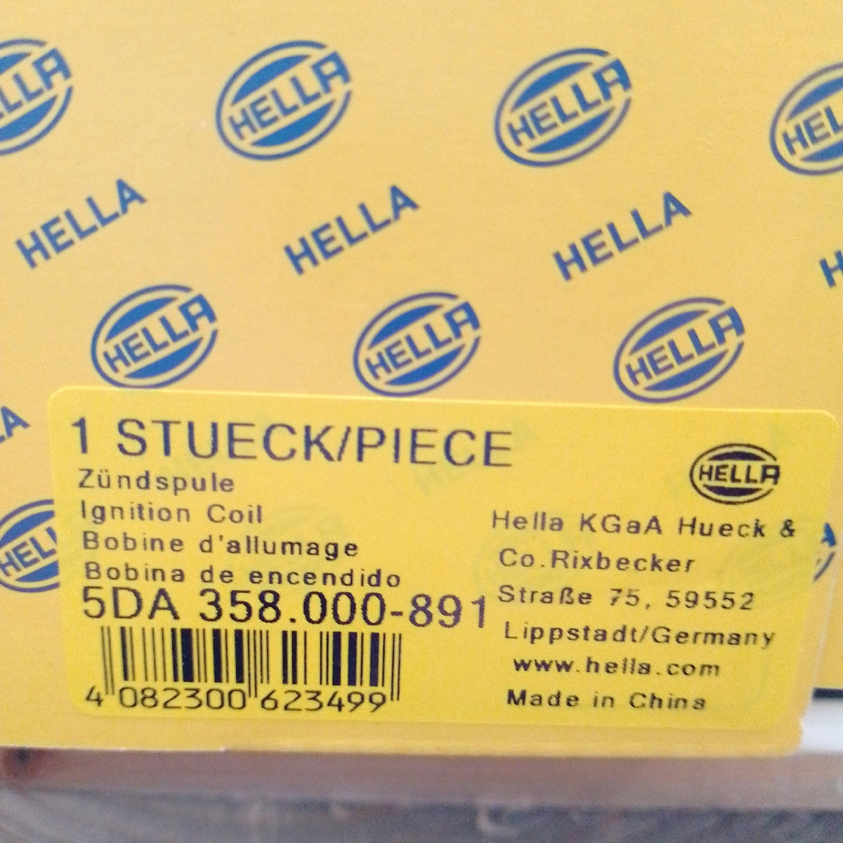 HELLA 5DA 358 000 891 Zundspule 12V 4 polig Blockzundspule autocarcodierung