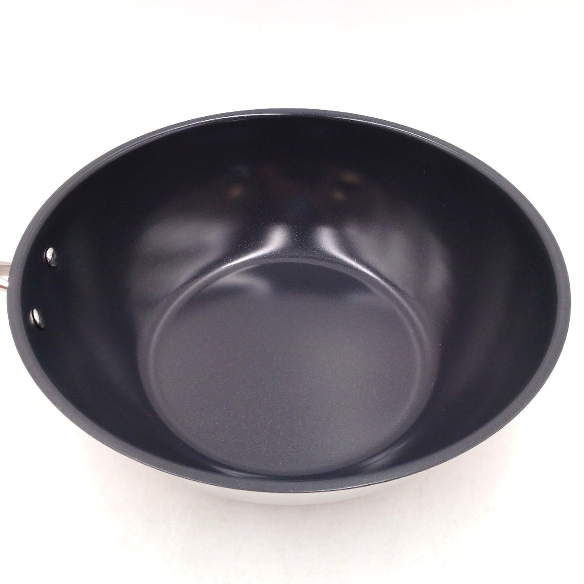 Amazon Basics 28 cm Antihaft Keramik Wokpfanne Edelstahl 304 Induktionsgeeignet