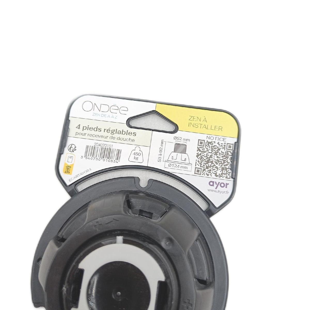 ONDEE Duschwannenfüße Badzubehör 53 bis 92 mm 4er