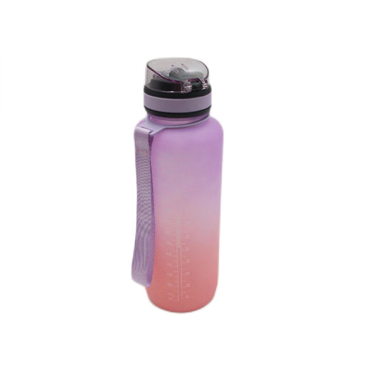 Sport Wasserflasche Trinkflaschen 1500 ml mit Strohhalm Sportlich Leicht