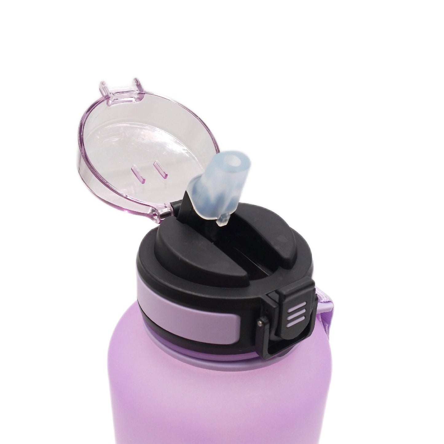 Sport Wasserflasche Trinkflaschen 1500 ml mit Strohhalm Sportlich Leicht