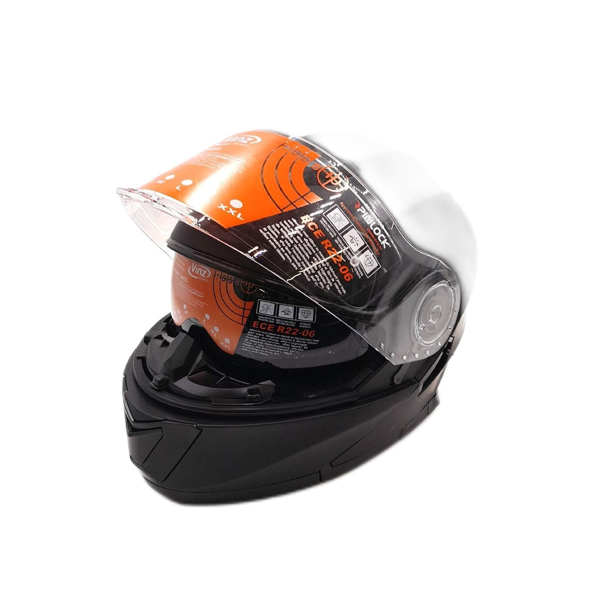 VINZ Santos Klapphelm Sonnenblende -- 22.06 PINLOCK vorbereitet Motorrad Helm