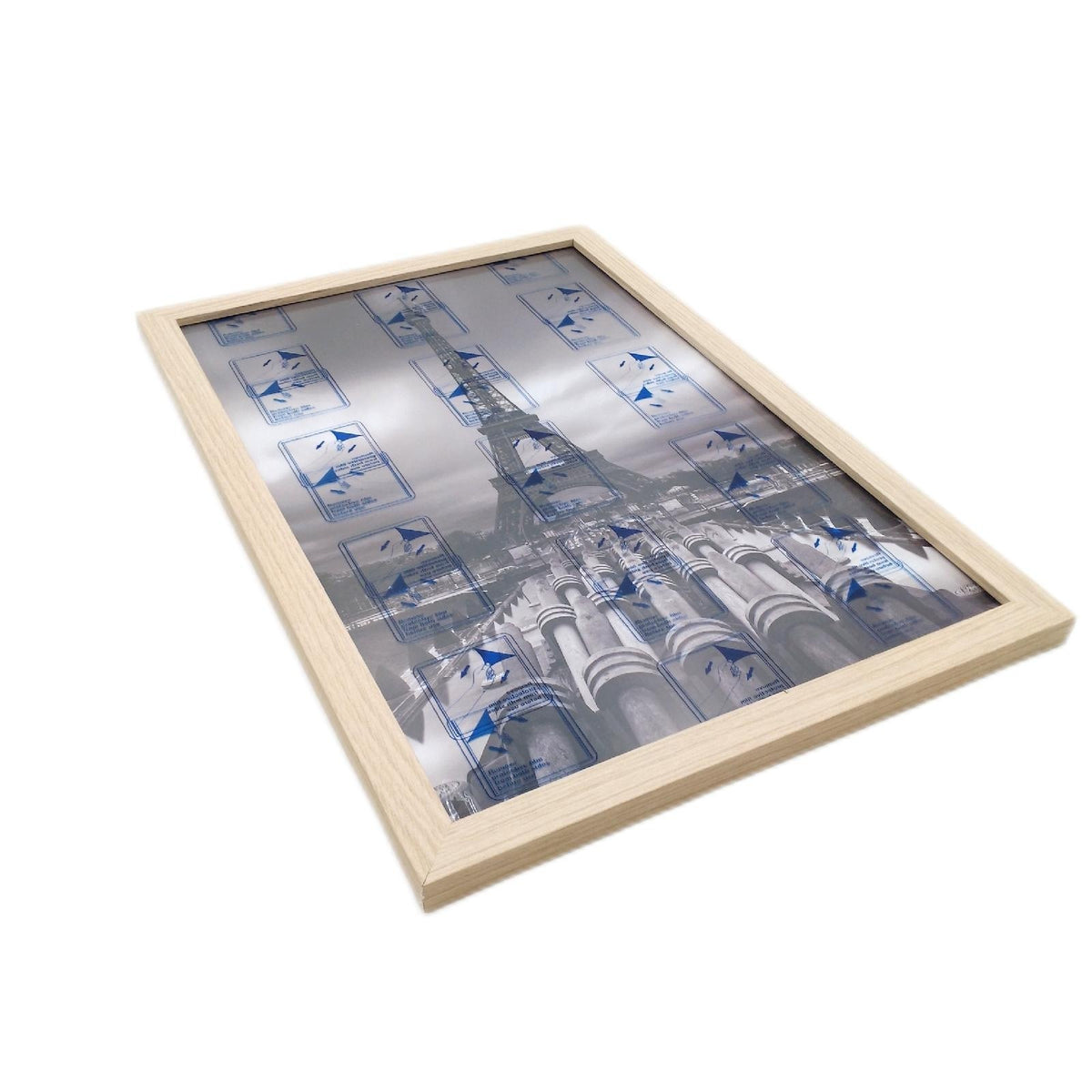 Americanflat Bilderrahmen 30x45 cm MDF Holz bruchsicher Natur Eiche Rahmen