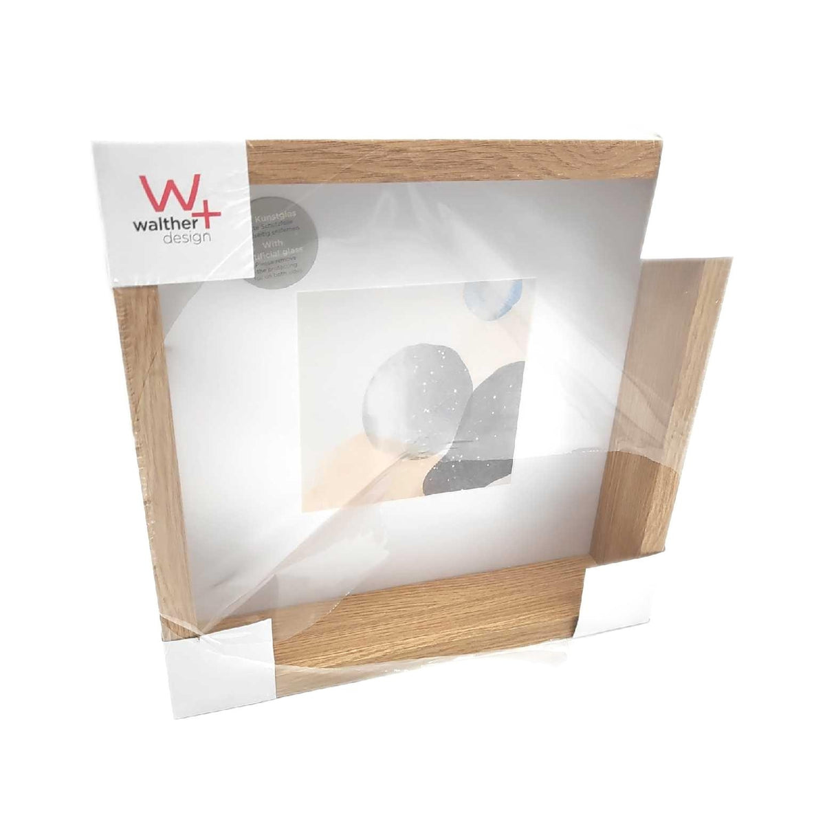 Walther design Bilderrahmen Shape 3D FSC Holzrahmen 25x25 cm Eiche Natur Home