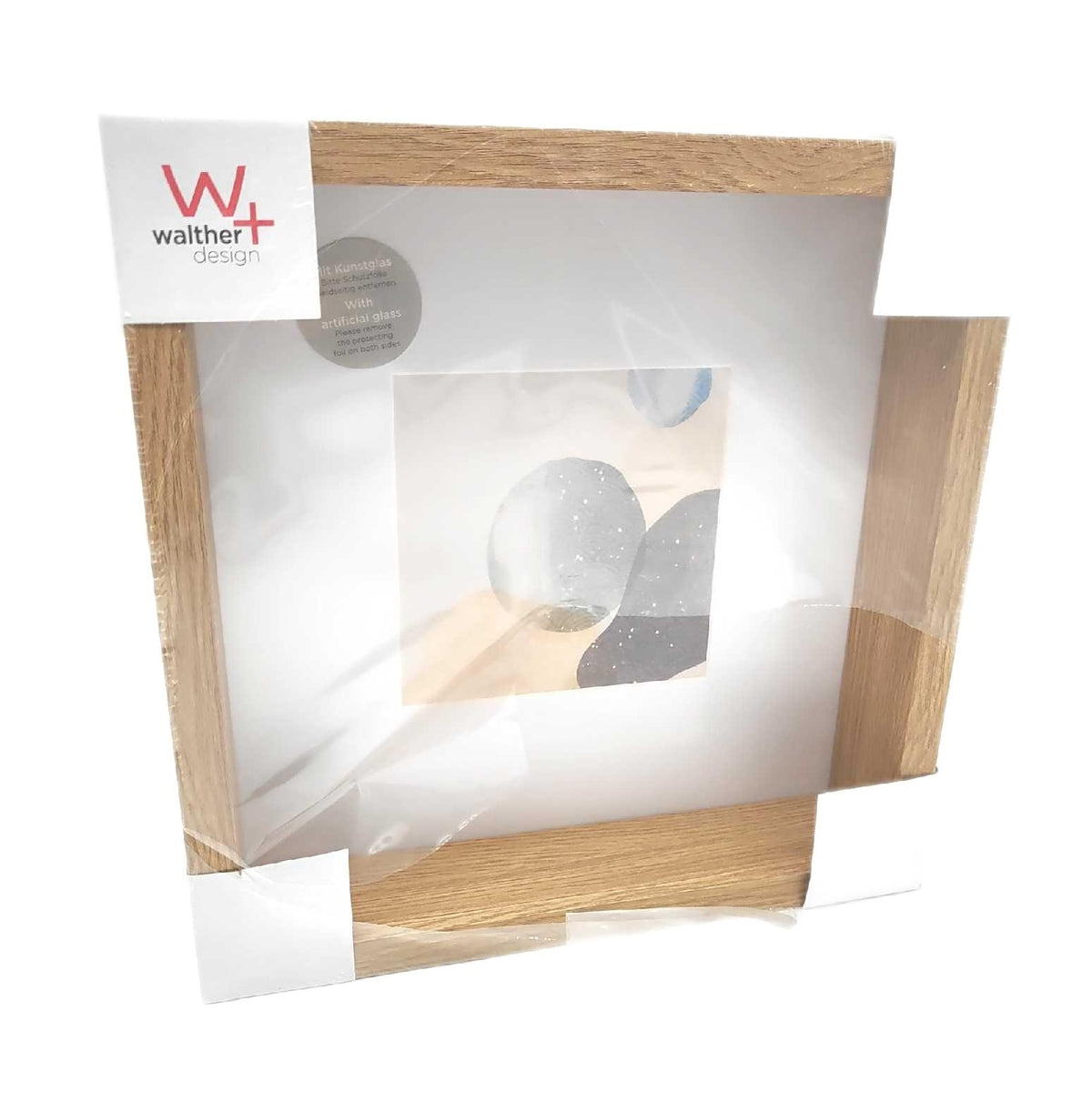 Walther design Bilderrahmen Shape 3D FSC Holzrahmen 25x25 cm Eiche Natur Home