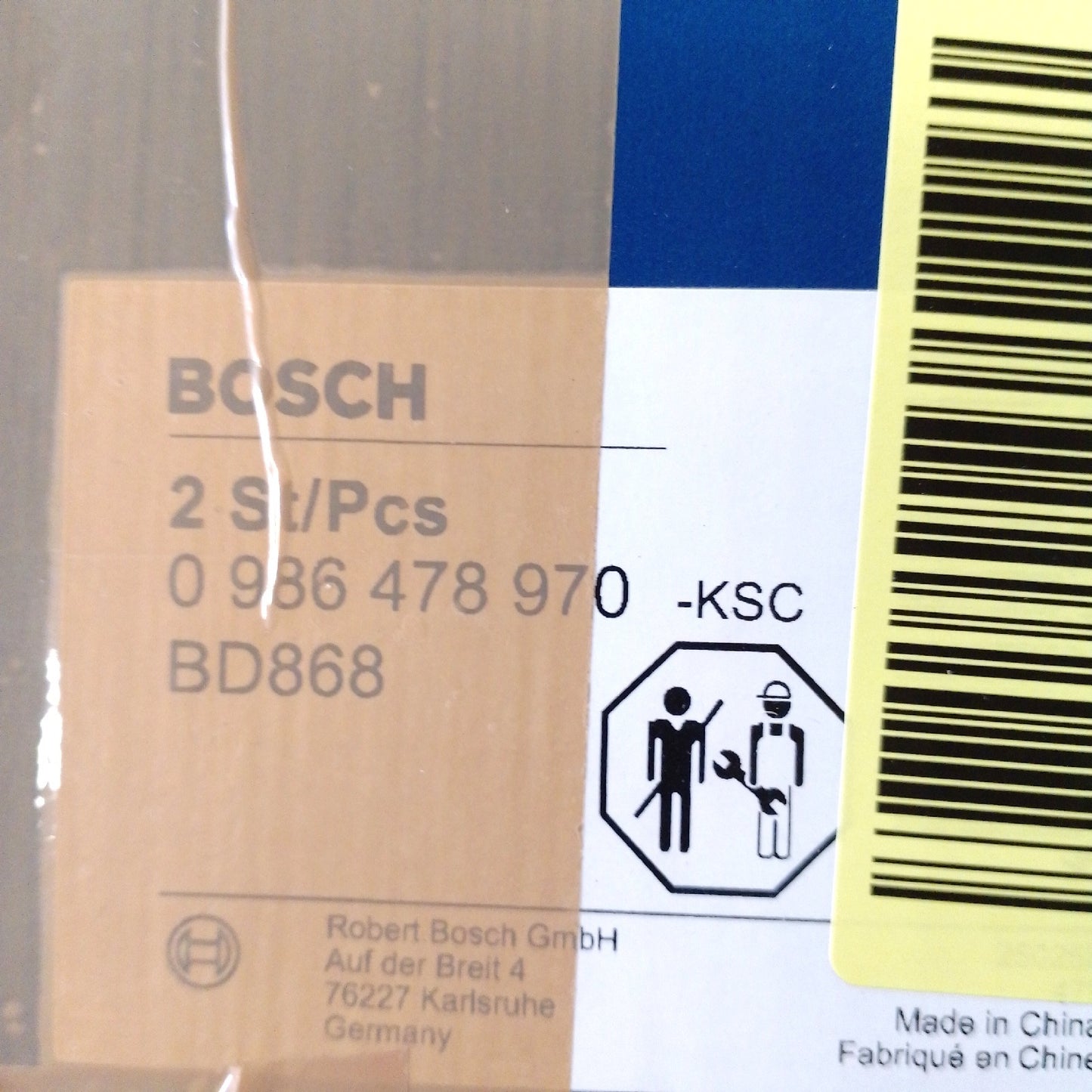 Bosch Bremsscheibensatz Autoersatzteile BD868 für Hochleistungsbremsen