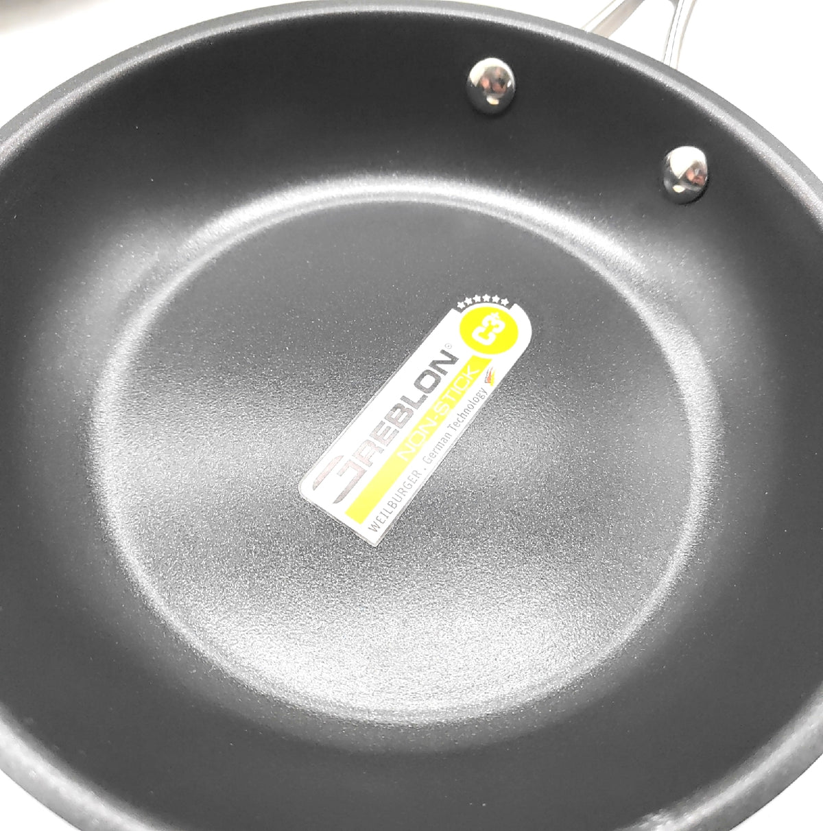 Pfannenset Induktion Edelstahl 20cm 28cm Beschichtet Optimierte Griffe