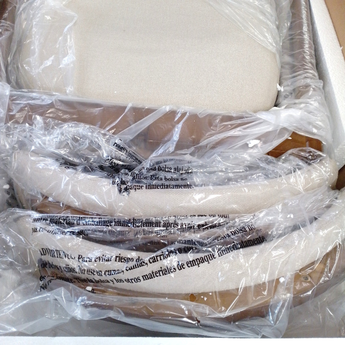 COLAMY Esszimmerstühle 2er Set Polsterstuhl Stoffstuhl mit fester Rückenlehne Holzbein beige