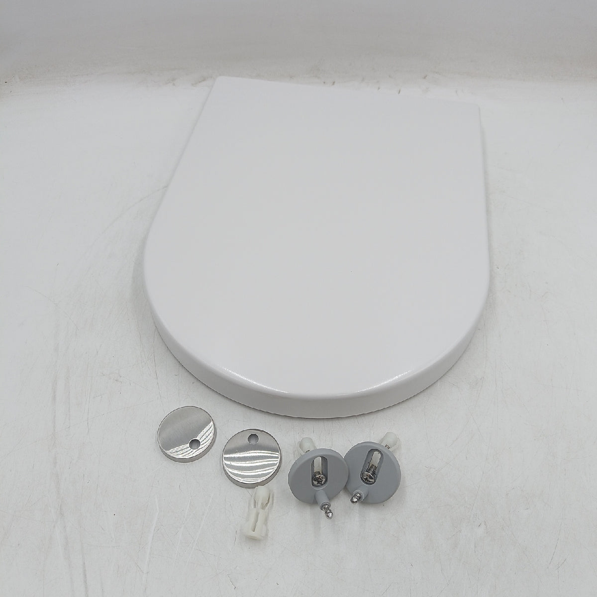 Rainsworth Nano Glaze D-Form WC-Sitz Weiß Urea Absenkautomatik