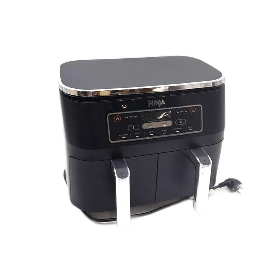 Ninja Foodi Dual Zone digitale Heissluftfritteuse 76 Liter 6 in 1 Schwarz starke Gebrauchsspuren