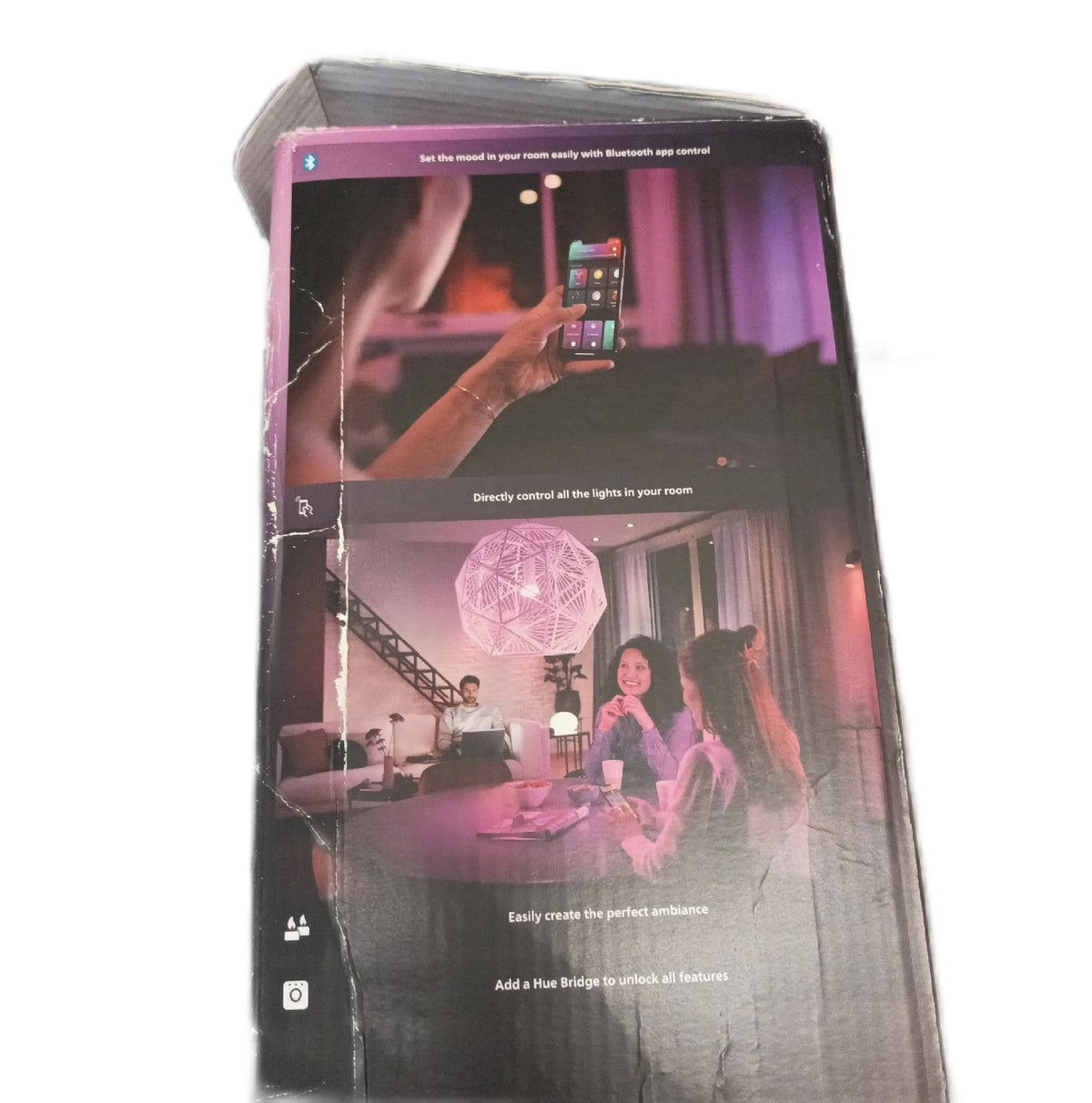 Philips Hue Gradient Signe Tischleuchte weiß 730 Lumen 16 Millionen Farben LED Lampe