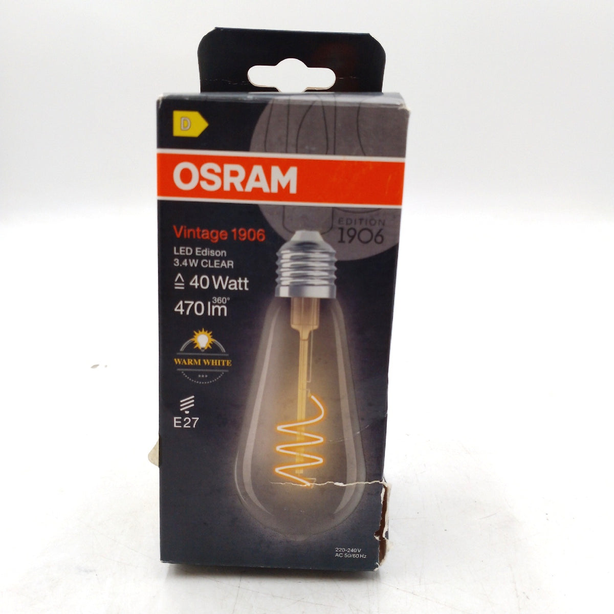 Osram LED Glühbirne Beleuchtung Vintage 1906 Spiralförmig Warmweiß Atmosphäre