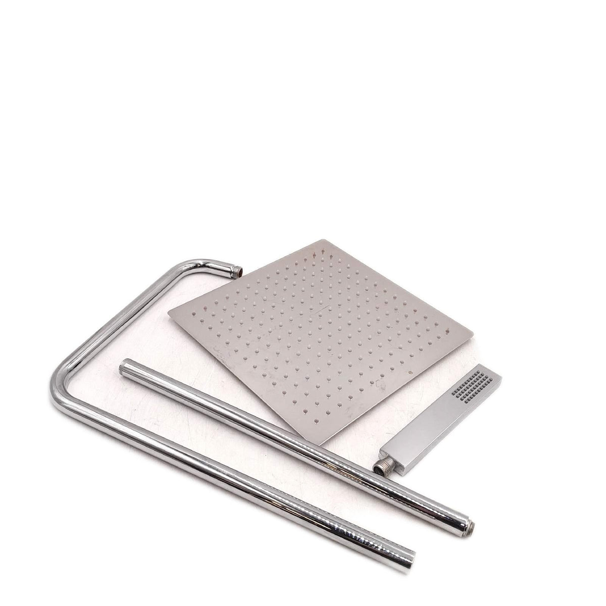Görbach Duschsystem Regendusche Edelstahl massiv 30x30cm Duschstange verstellbar gebraucht