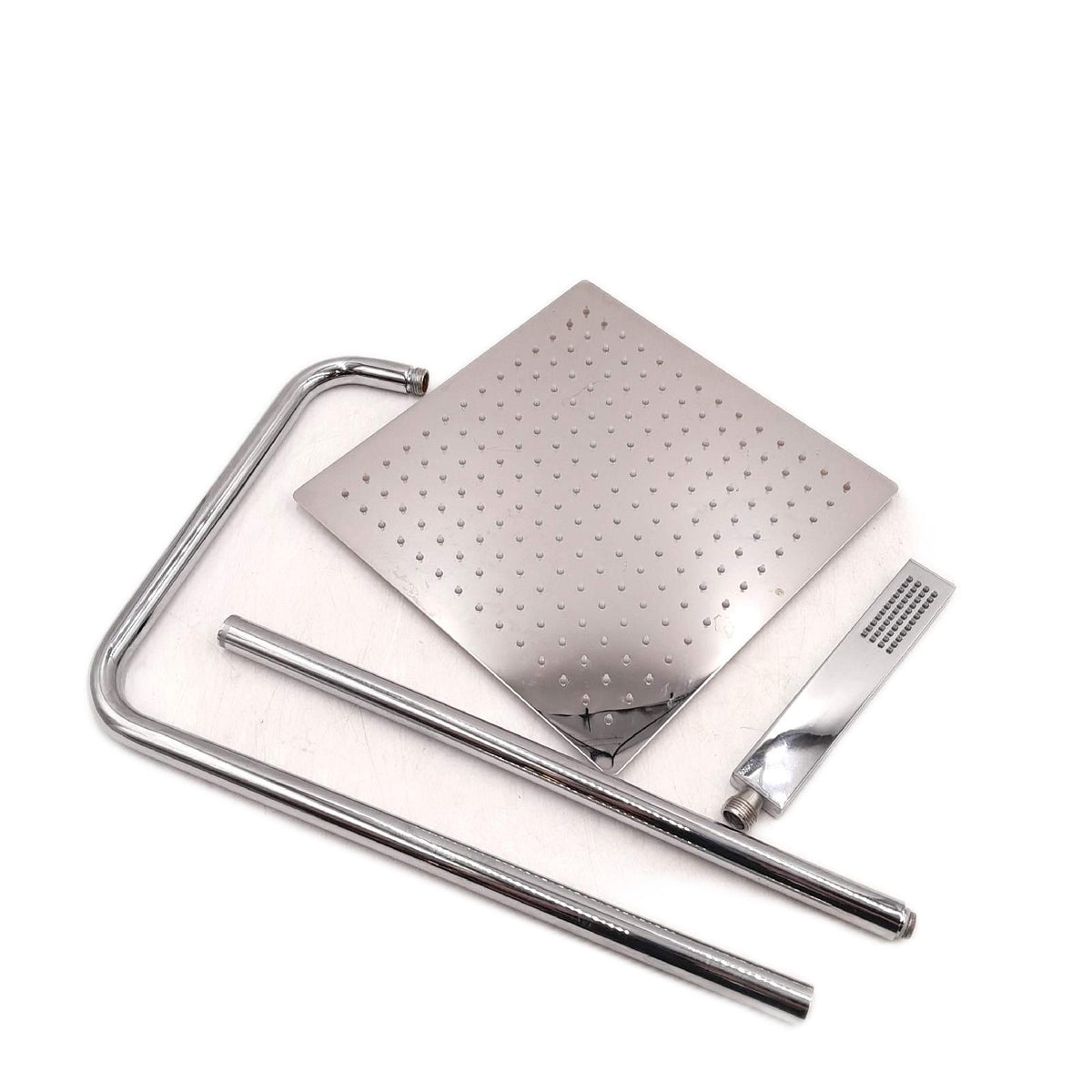 Görbach Duschsystem Regendusche Edelstahl massiv 30x30cm Duschstange verstellbar gebraucht