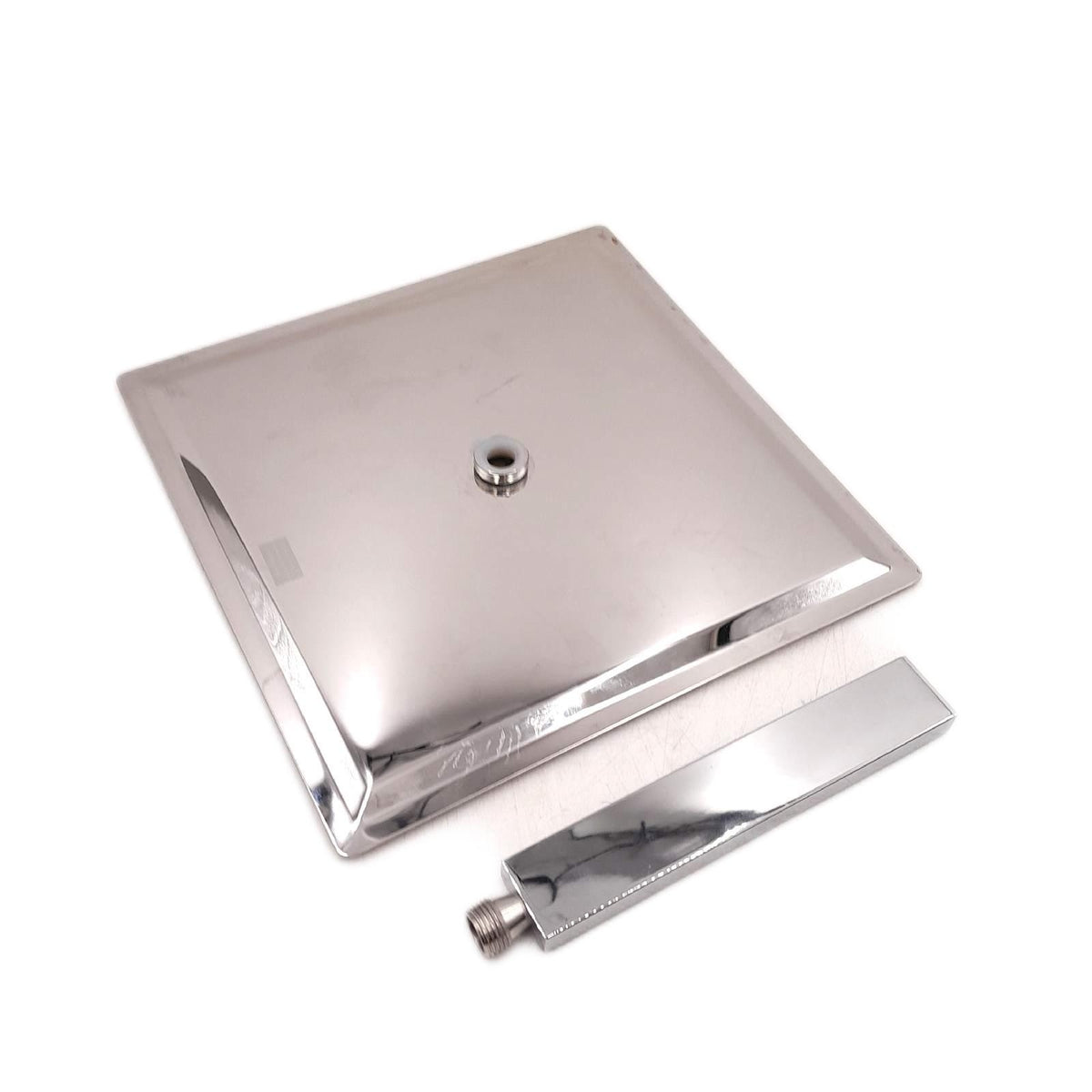 Görbach Duschsystem Regendusche Edelstahl massiv 30x30cm Duschstange verstellbar gebraucht