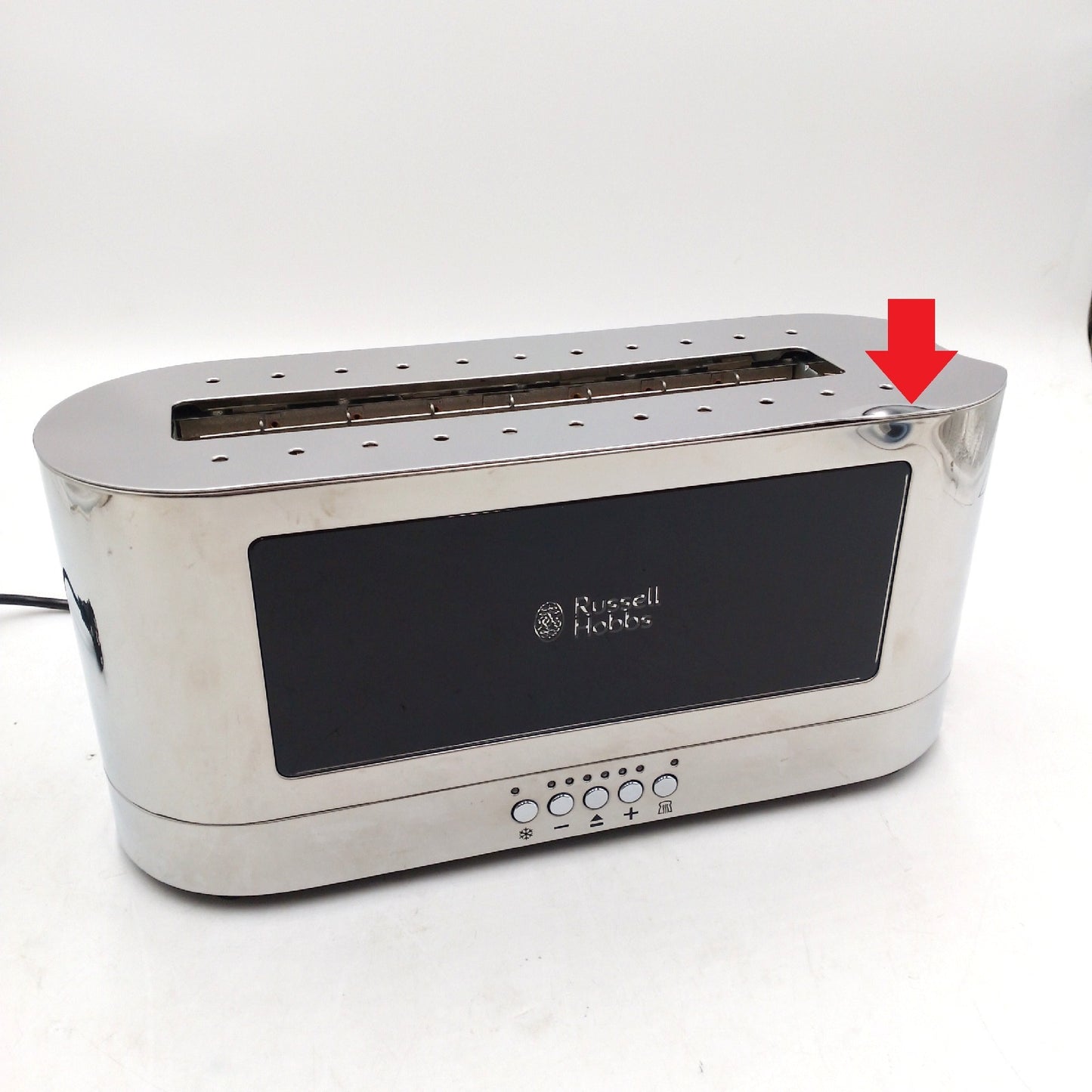 Russell Hobbs Toaster Küchengeräte Elegance Glas Edelstahl Langschlitz bröt
