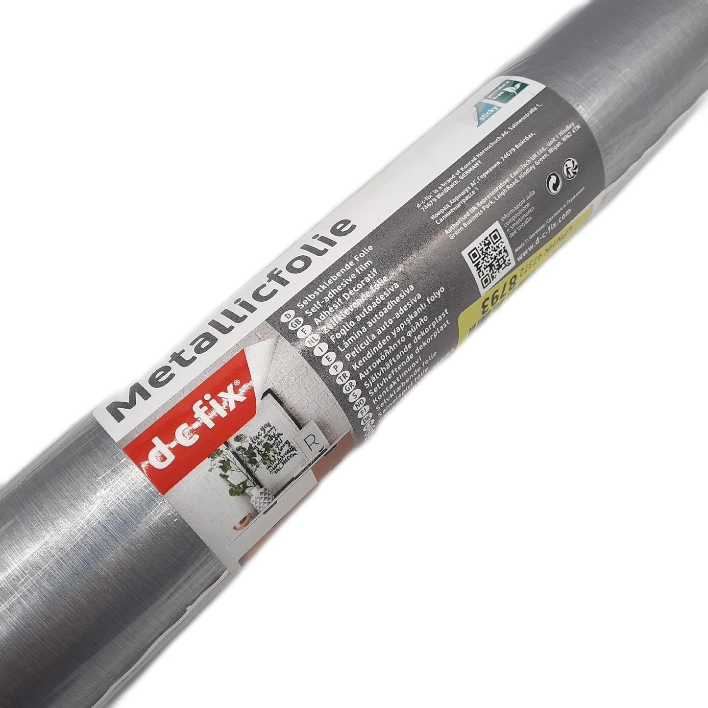 Dcf Fix Folie Dekorfolie Silber Metallic 150 x 675 cm Selbstklebend