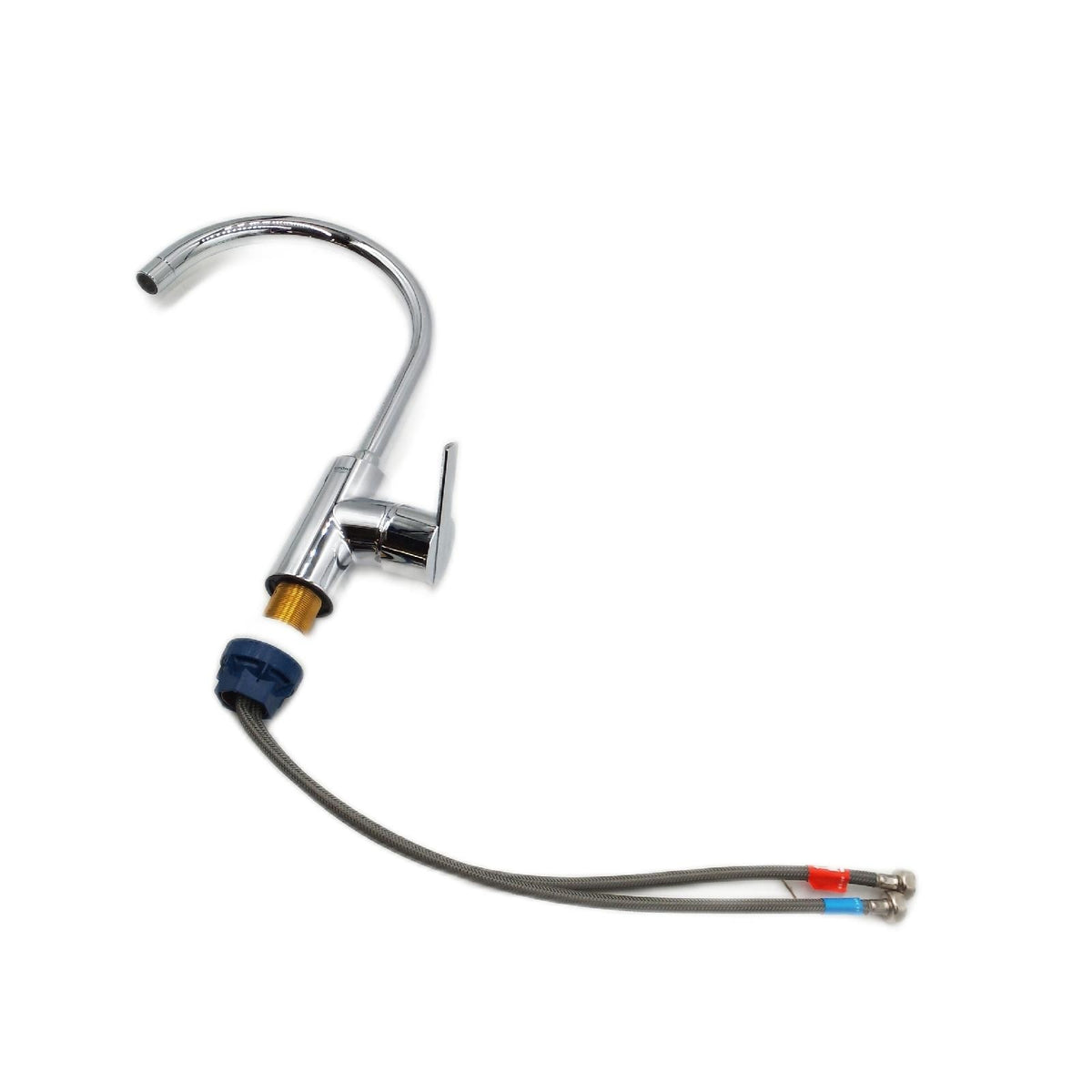 Grohe Feel Einhand Spültischbatterie Küchenarmatur mit Grohe Zero C Auslauf Chrom