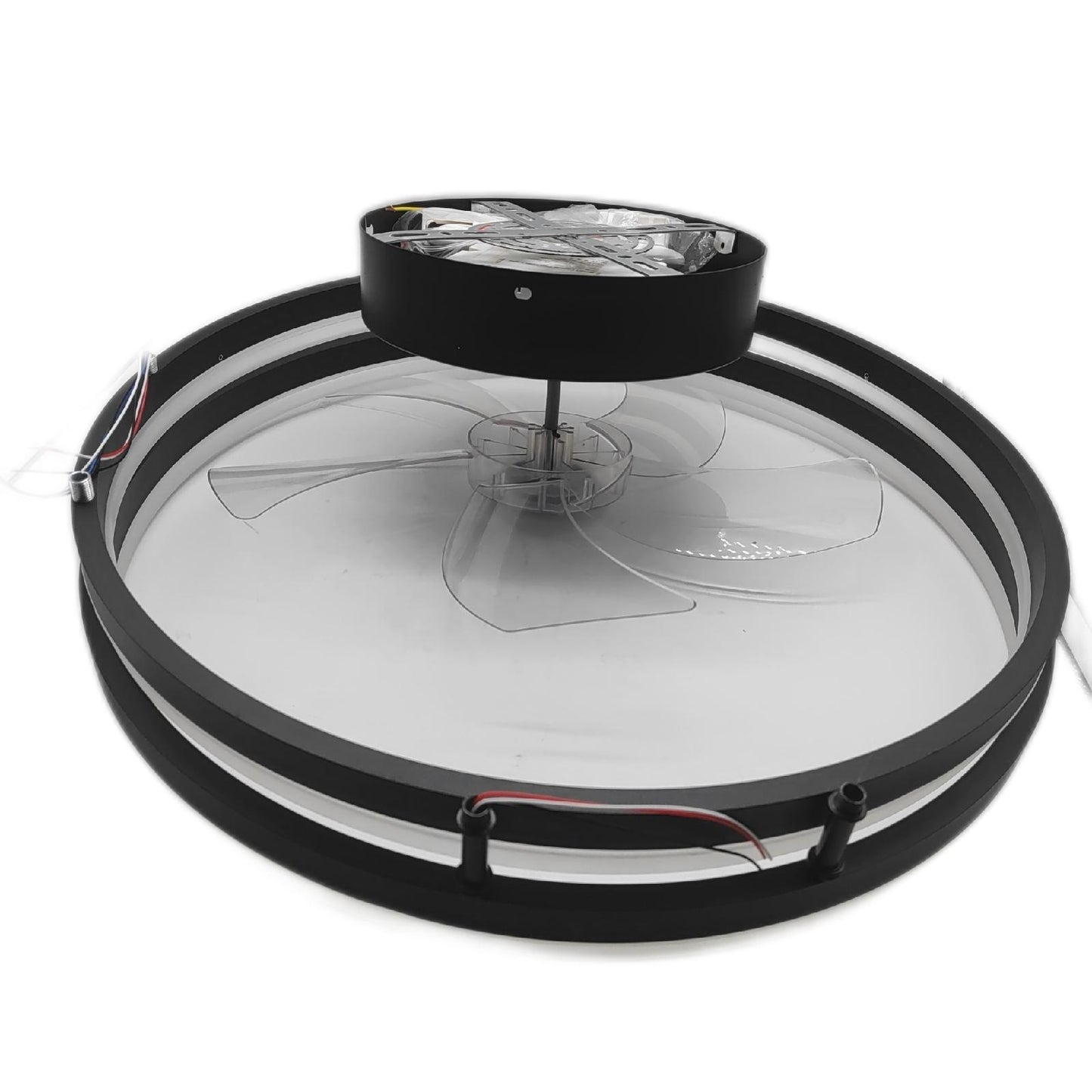 Omdekor Deckenventilator Beleuchtung Lampen Decke 80 cm LED Leise Design Modern