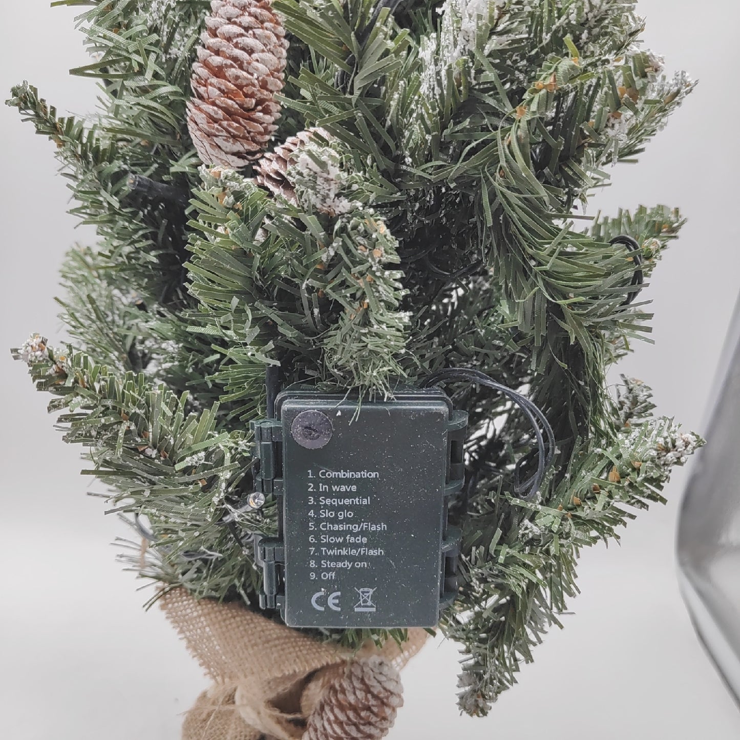 Fantask Weihnachtsbaum Mini Tannenbaum Weihnachtsdekoration 60cm Beleuchtet Tanne Klein