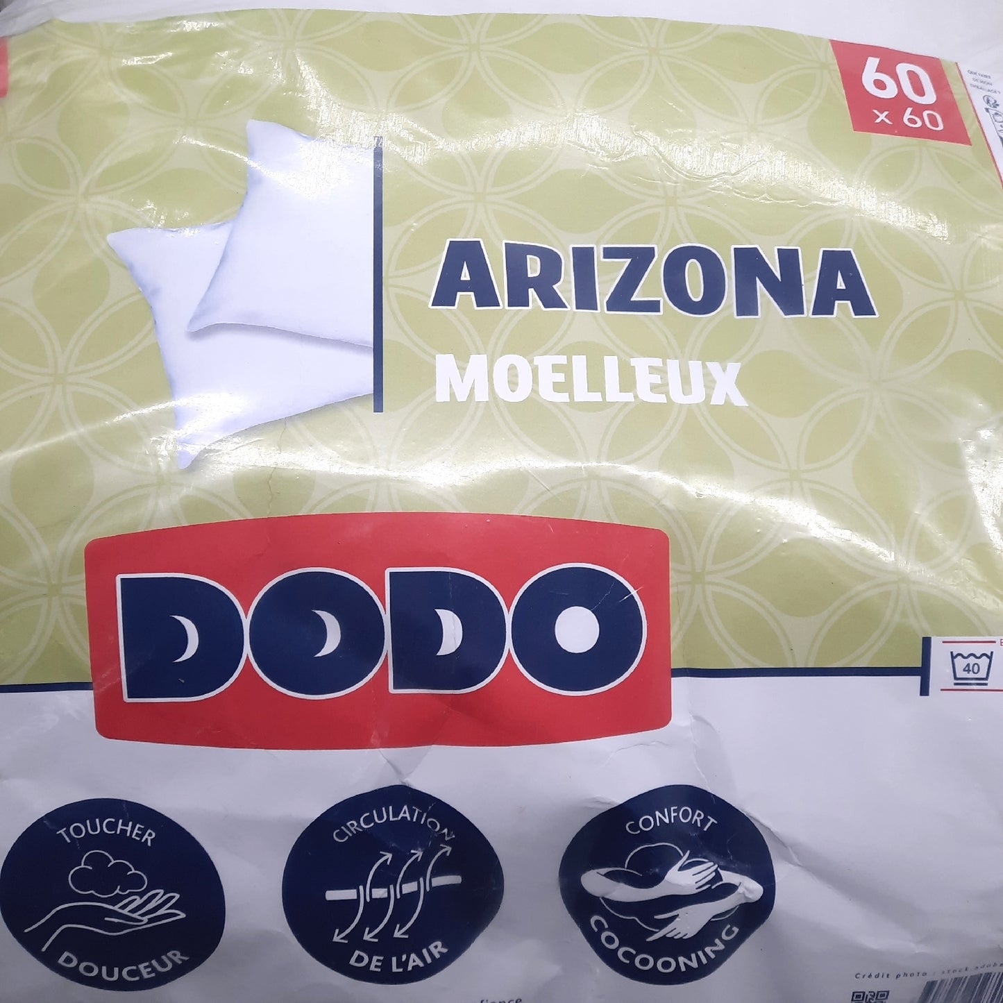 DODO 2er Set ultraweiche Kopfkissen 60x60 Kuscheliger Komfort 2 Arizona Kopfkissen